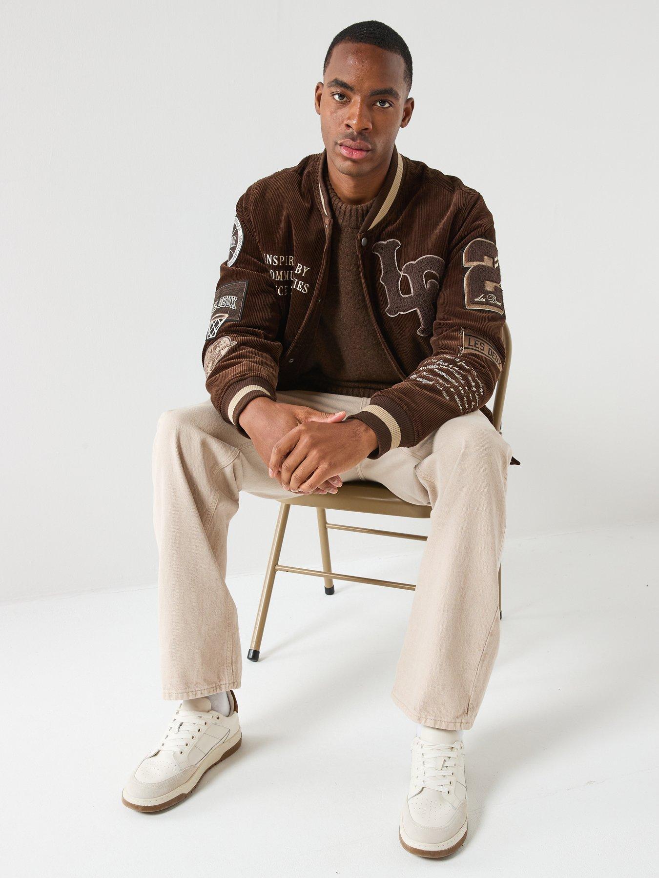 Image 5 of 6 of Les Deux Gilbert Heavyweight Knitted Jumper - Brown