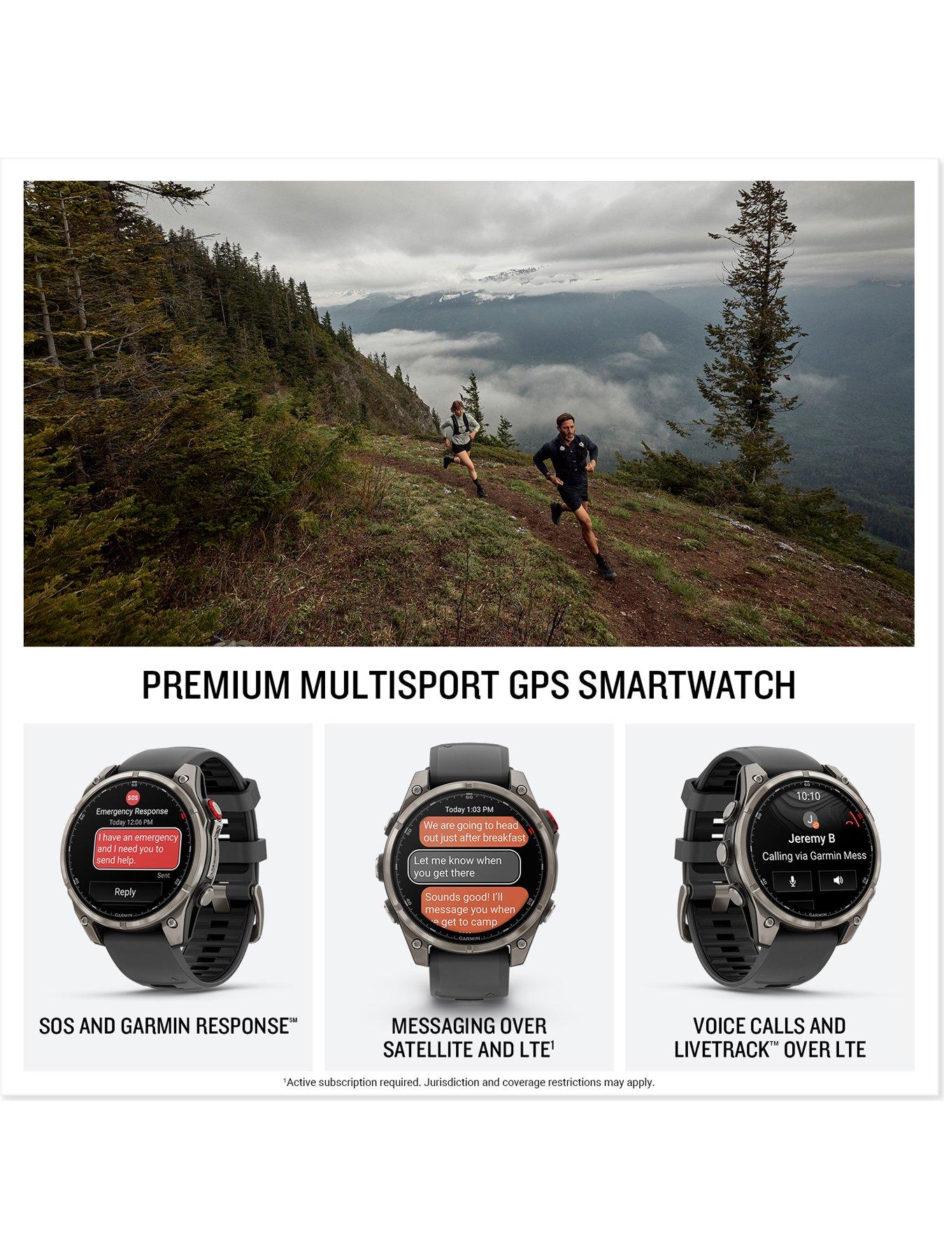 Image 2 of 7 of Garmin fenix 8 Pro 47mm, LTE, Sapphire, Titanium - Graphite