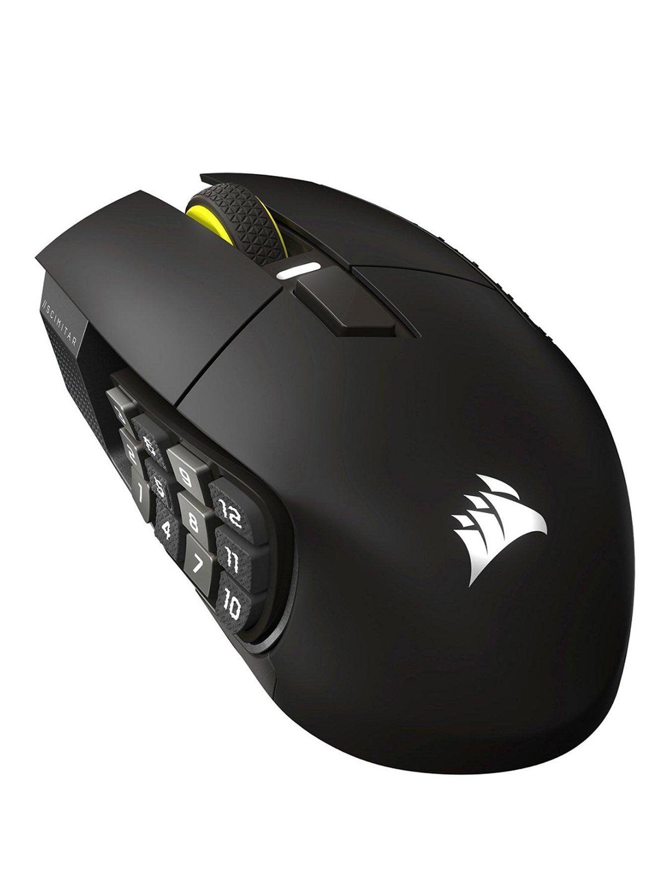 CORSAIR SCIMITAR ELITE WIRELESS SE MMO Gaming Mouse, Gun Metal
