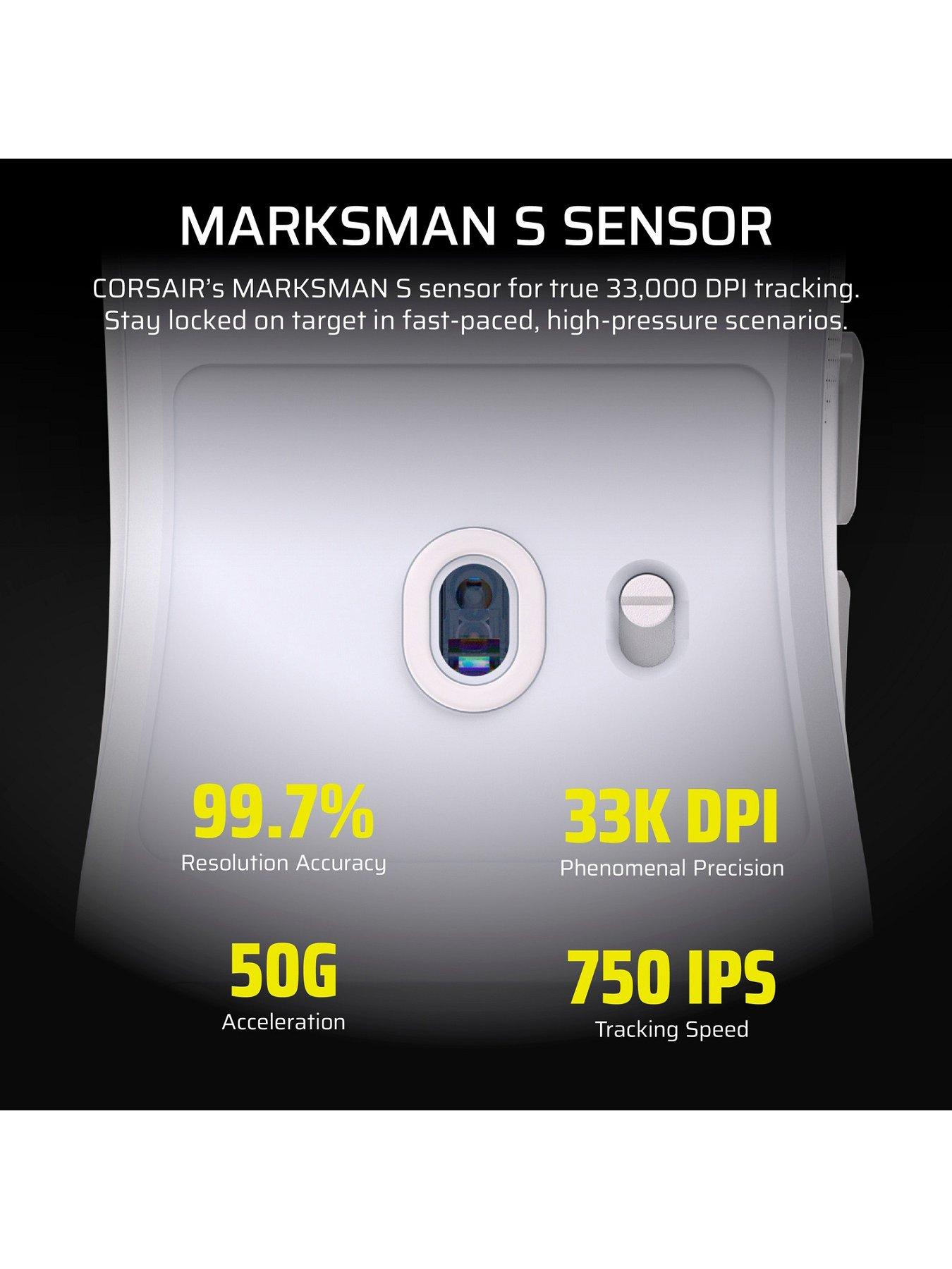  image of corsair-sabre-v2-pro-ultralight-wireless-gaming-mouse-white