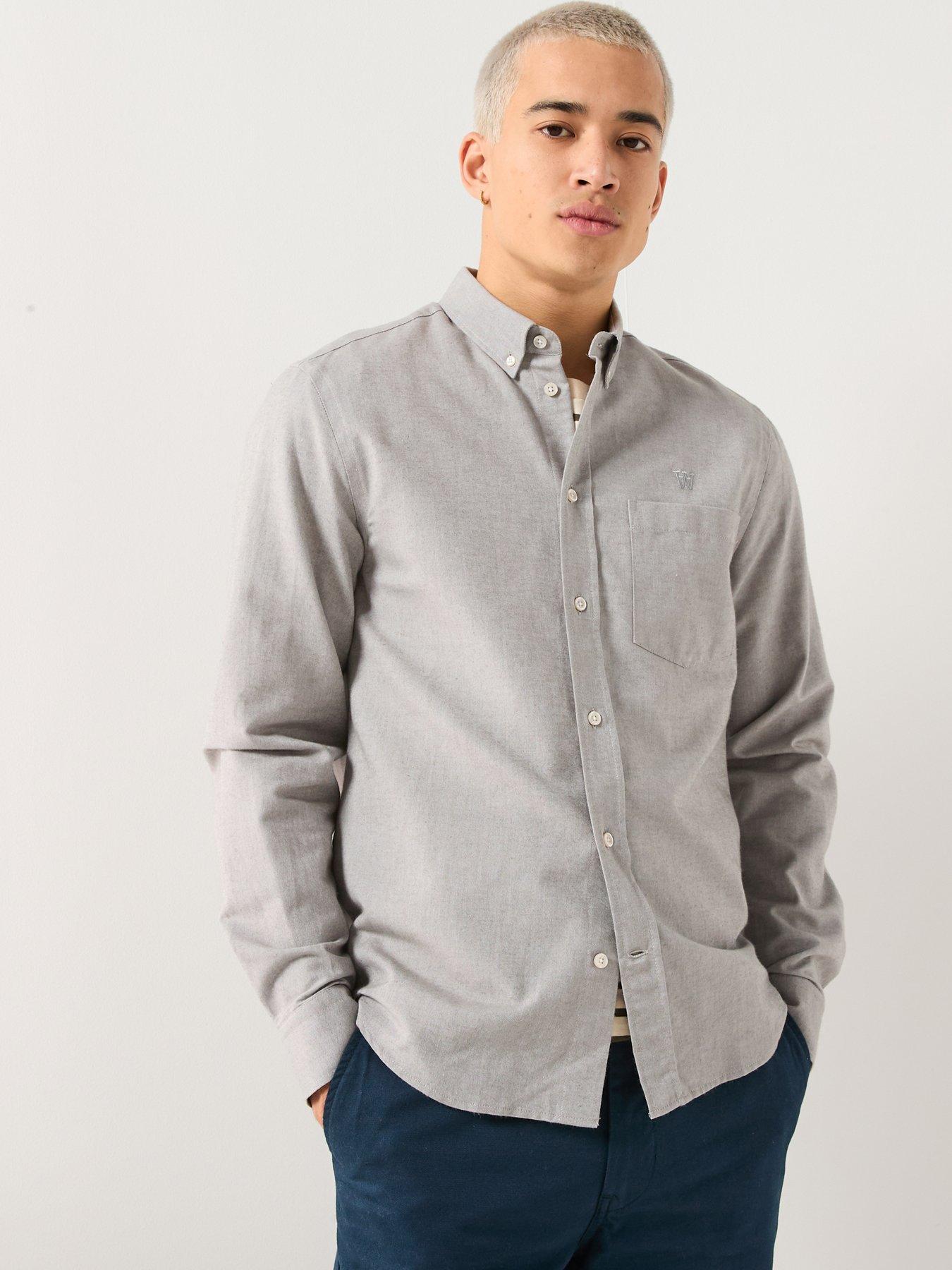 double-a-by-wood-wood-adam-long-sleeve-plain-cotton-shirt-light-grey