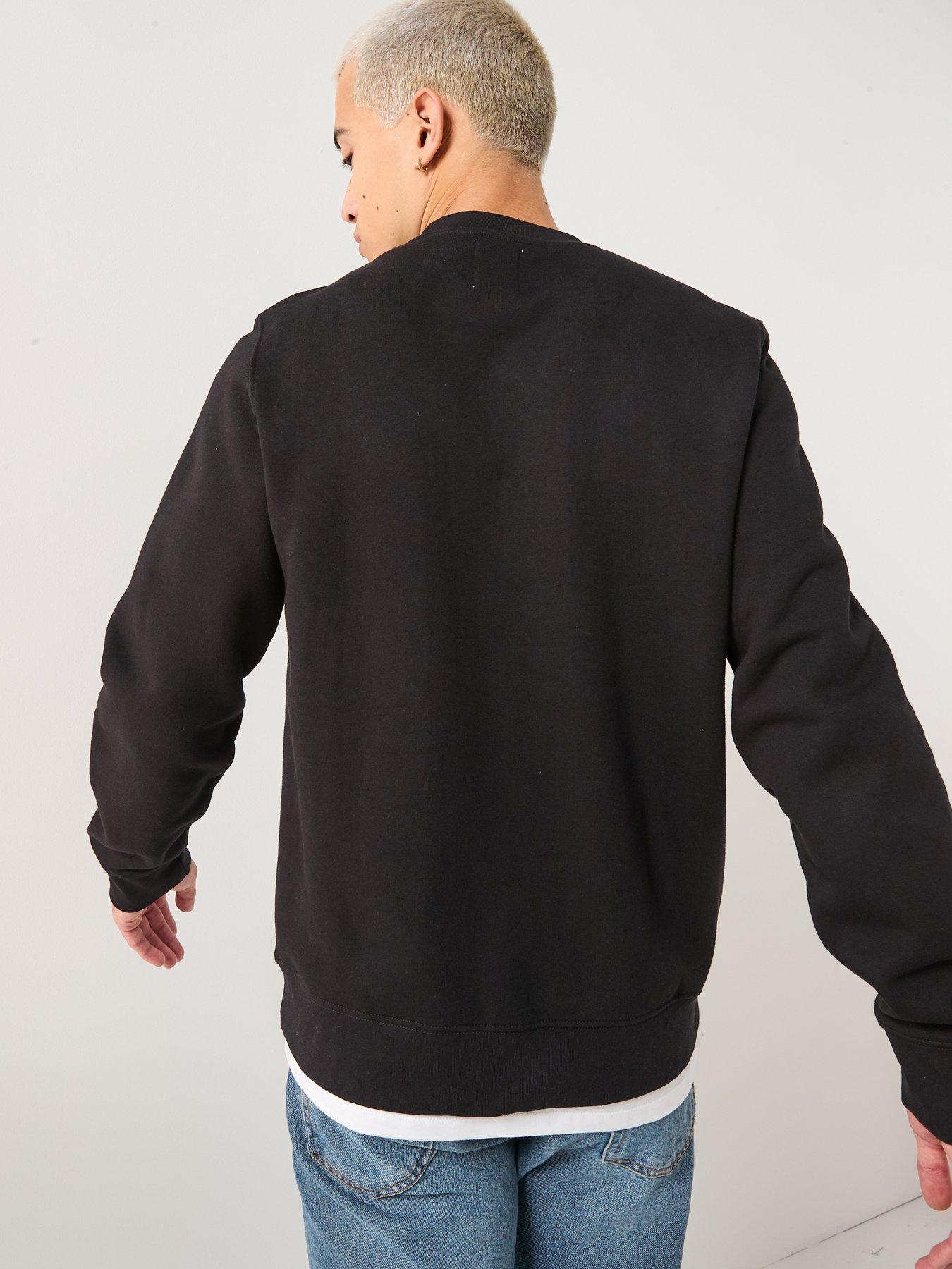 Image 2 of 5 of Double A by Wood Wood Tye Coin Logo Crew Sweatshirt - Black