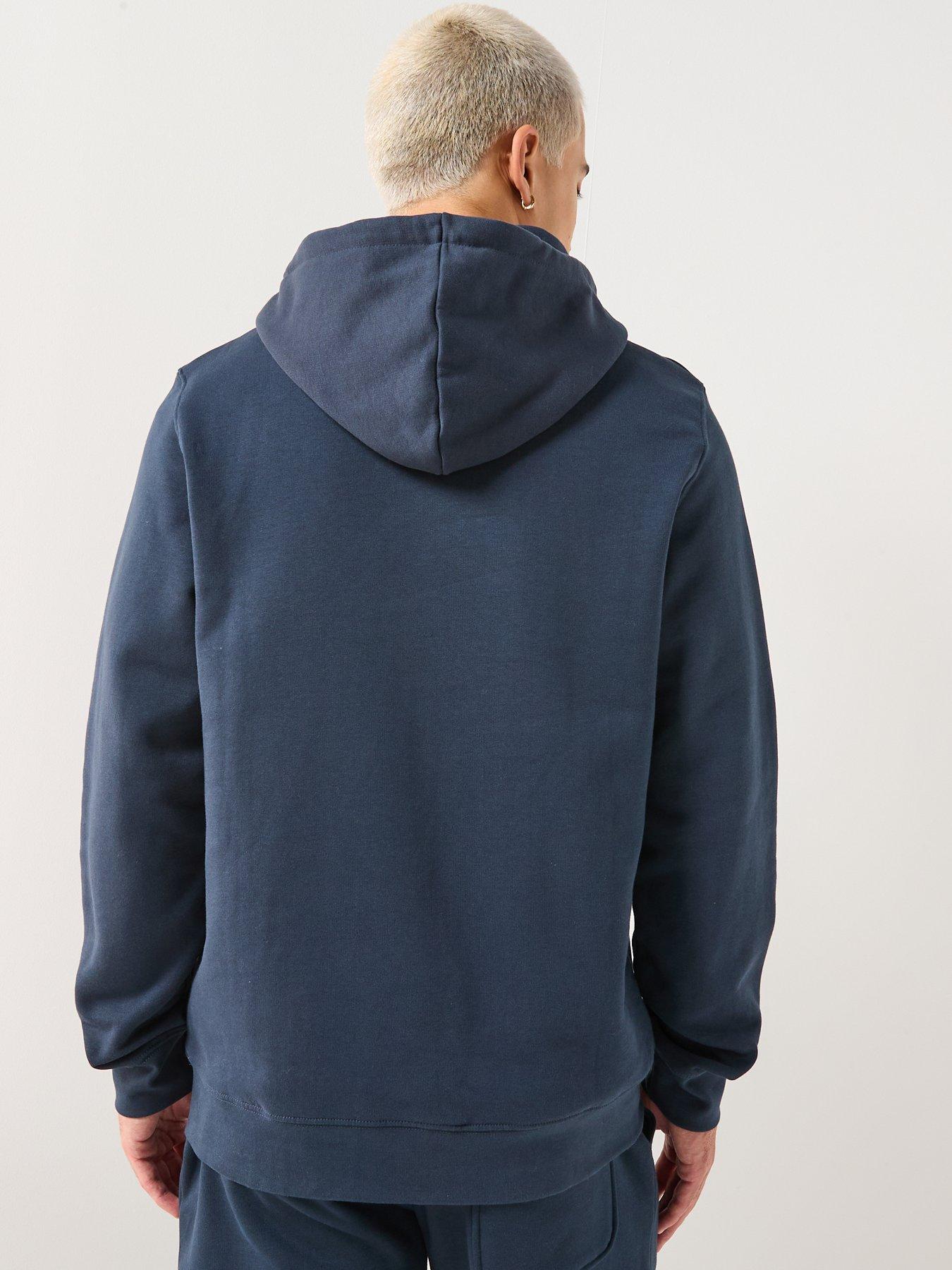  image of double-a-by-wood-wood-ash-coin-logo-overhead-hoodie-navy