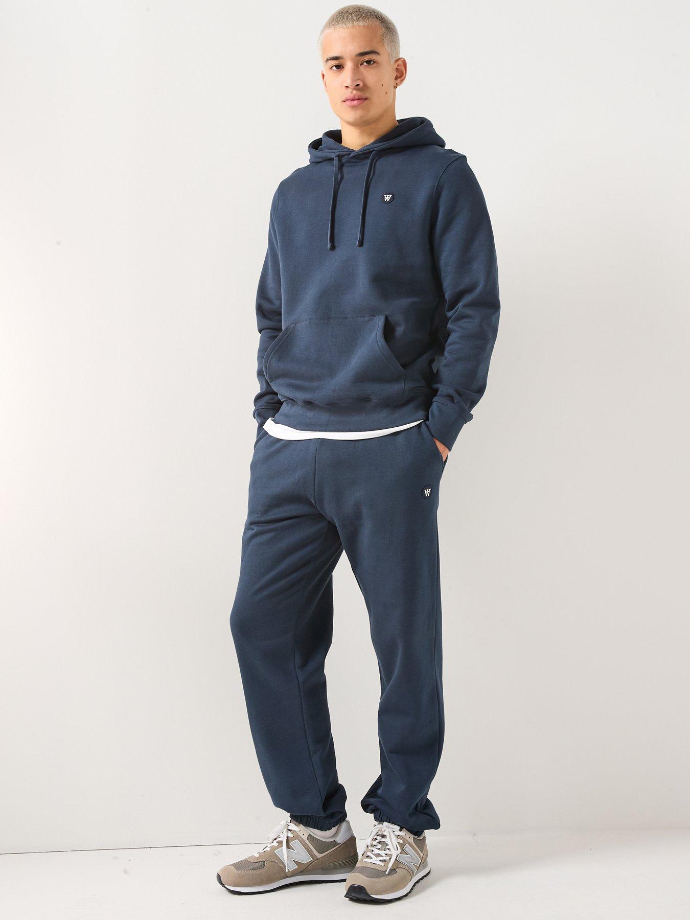  image of double-a-by-wood-wood-ash-coin-logo-overhead-hoodie-navy