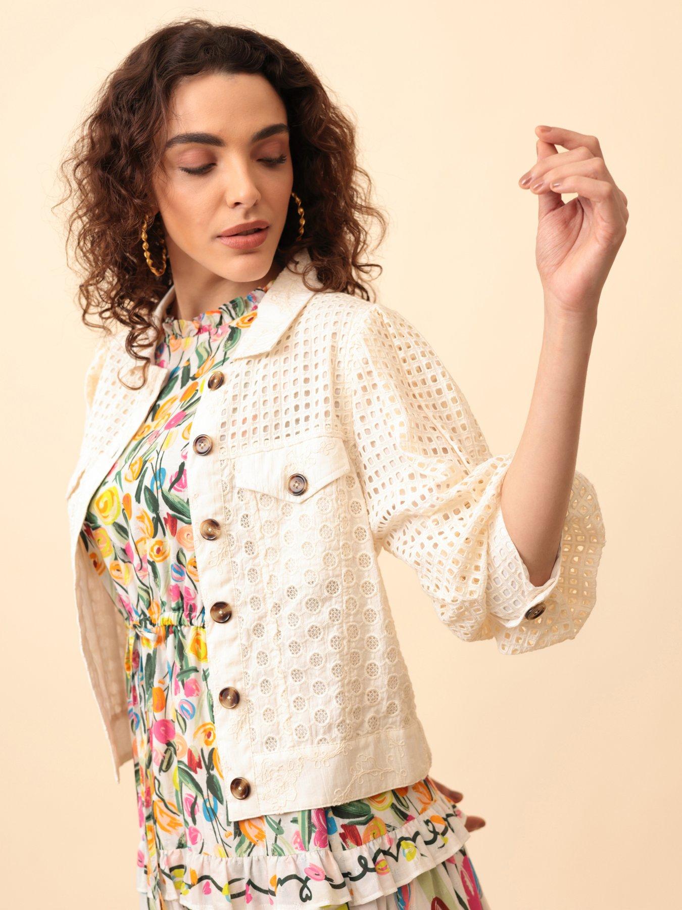 Emily Lovelock Judy Broderie Anglaise Jacket