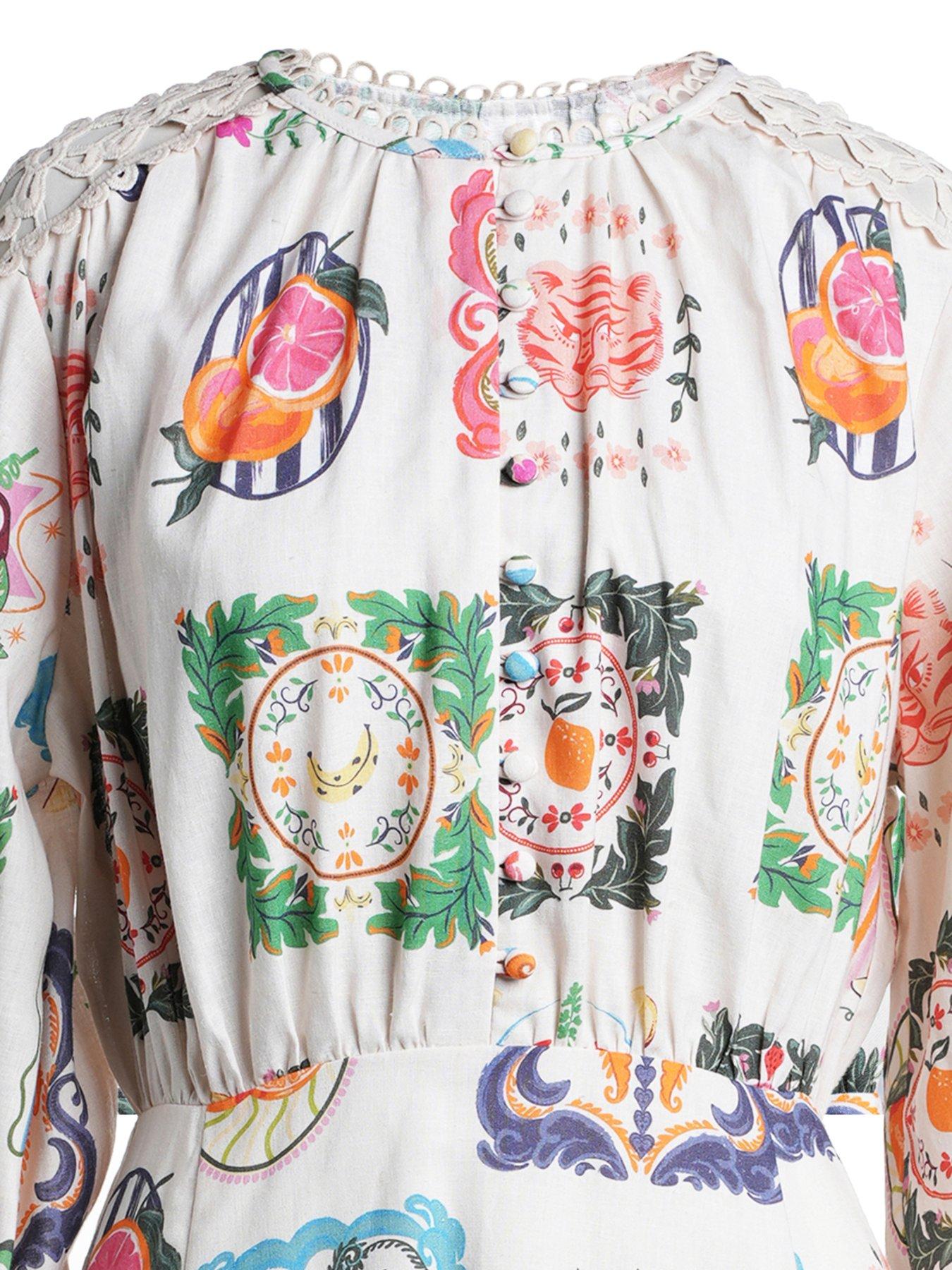  image of emily-lovelock-elora-print-dress-white