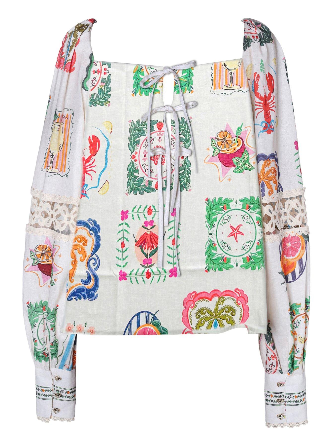  image of emily-lovelock-rosie-print-blouse