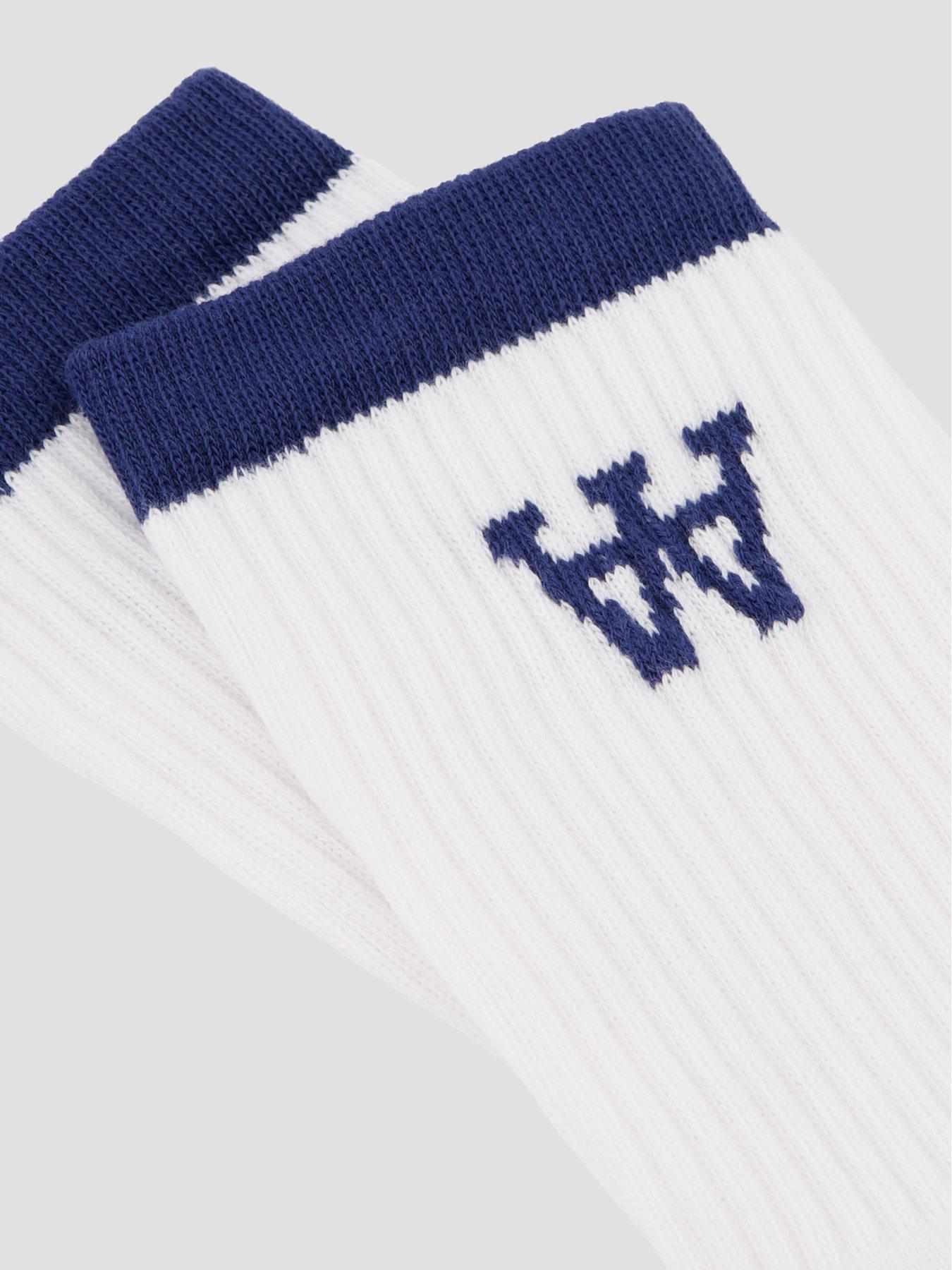 Image 3 of 3 of WOOD WOOD Double A By Con Tennis Crew Socks - White