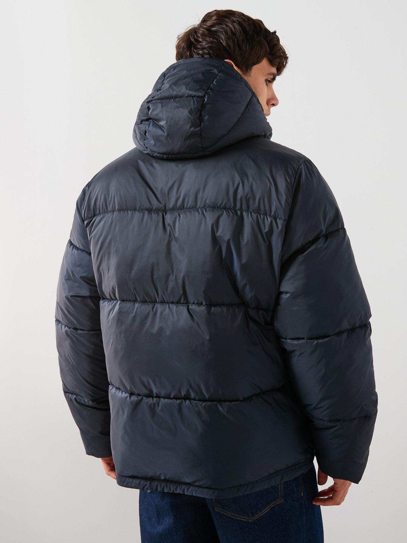  image of double-a-by-wood-wood-claus-hooded-puffer-jacket-navy