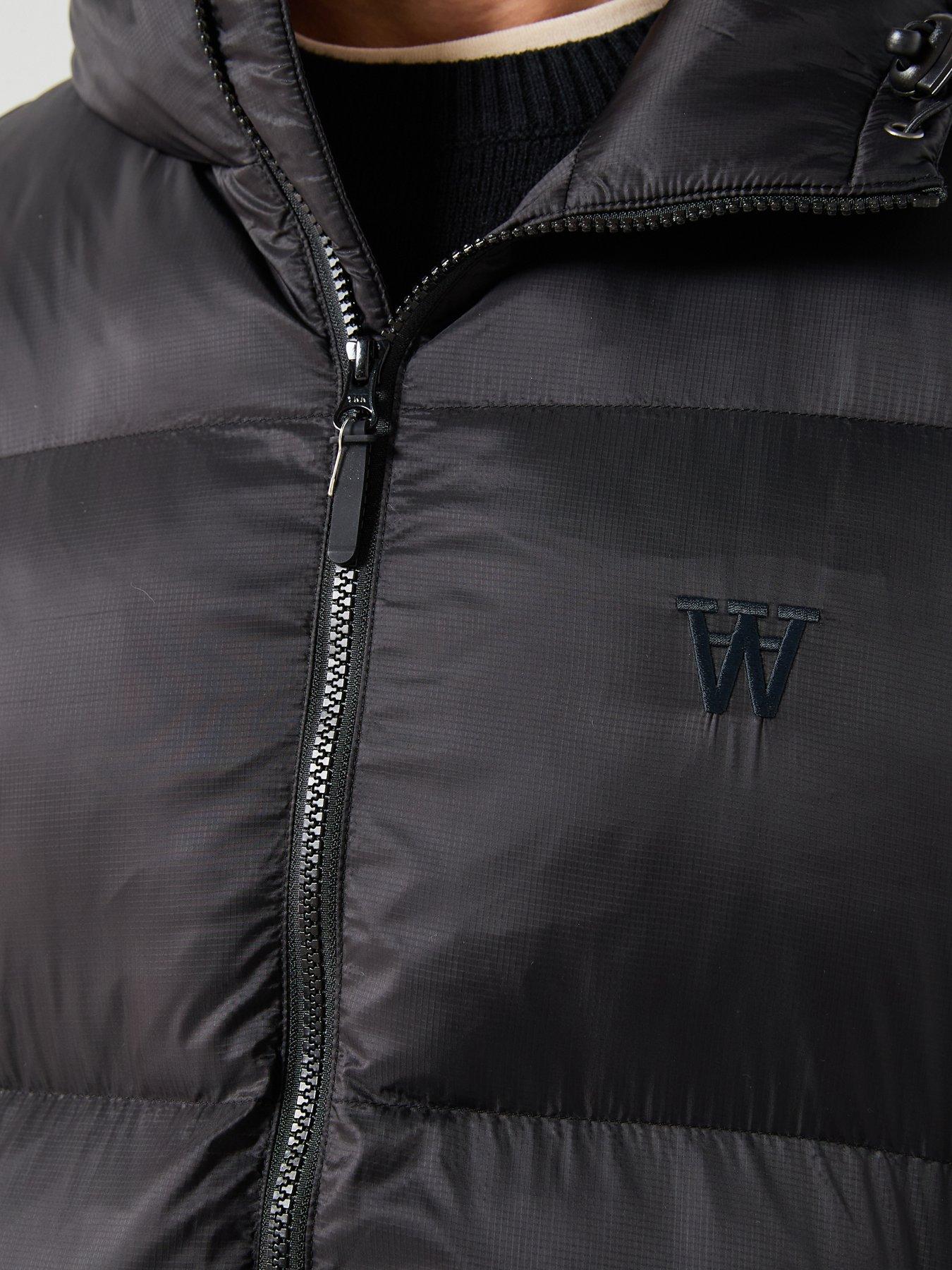  image of double-a-by-wood-wood-claus-hooded-puffer-jacket-black