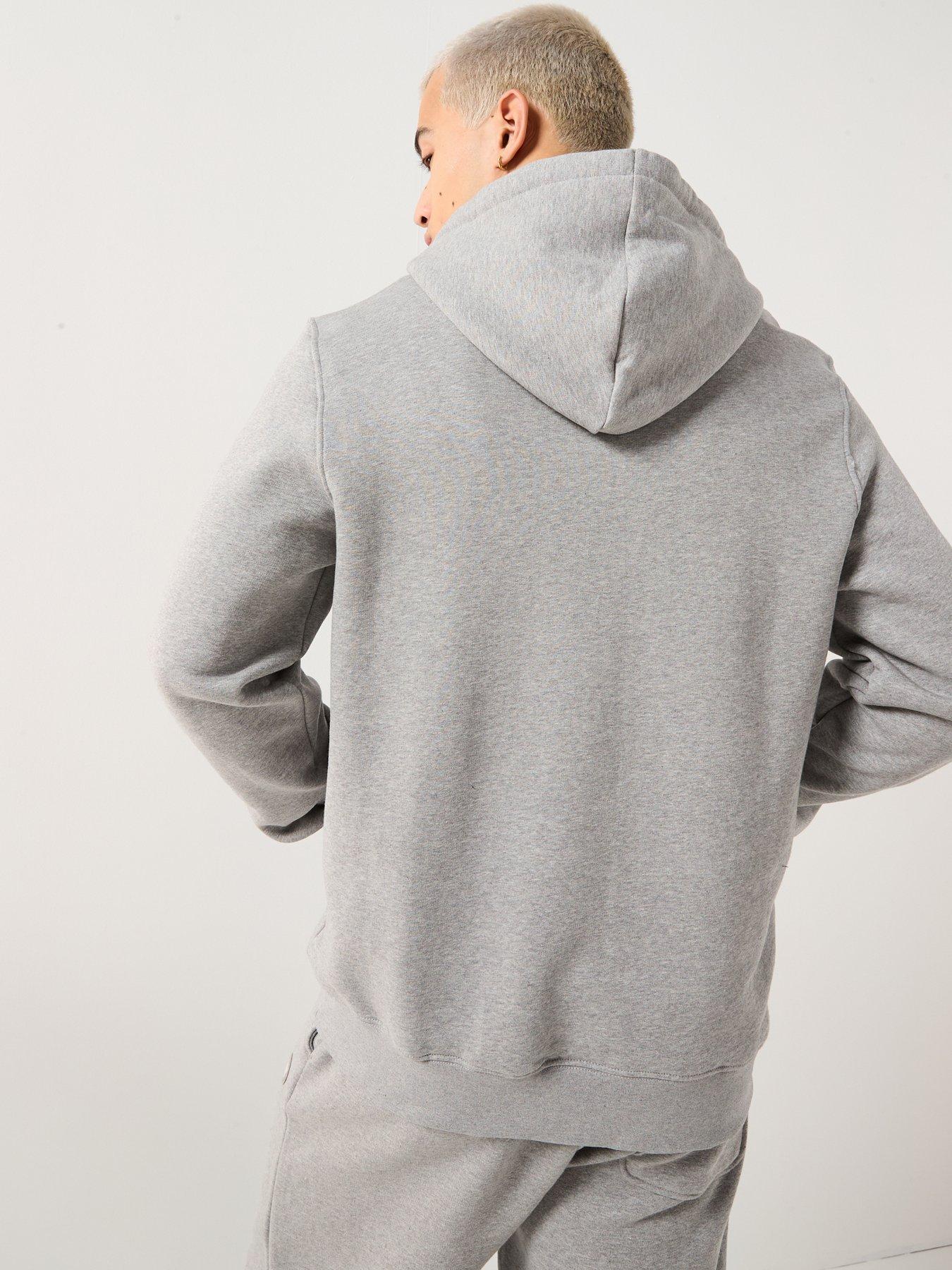  image of double-a-by-wood-wood-ash-coin-logo-overhead-hoodie-light-grey