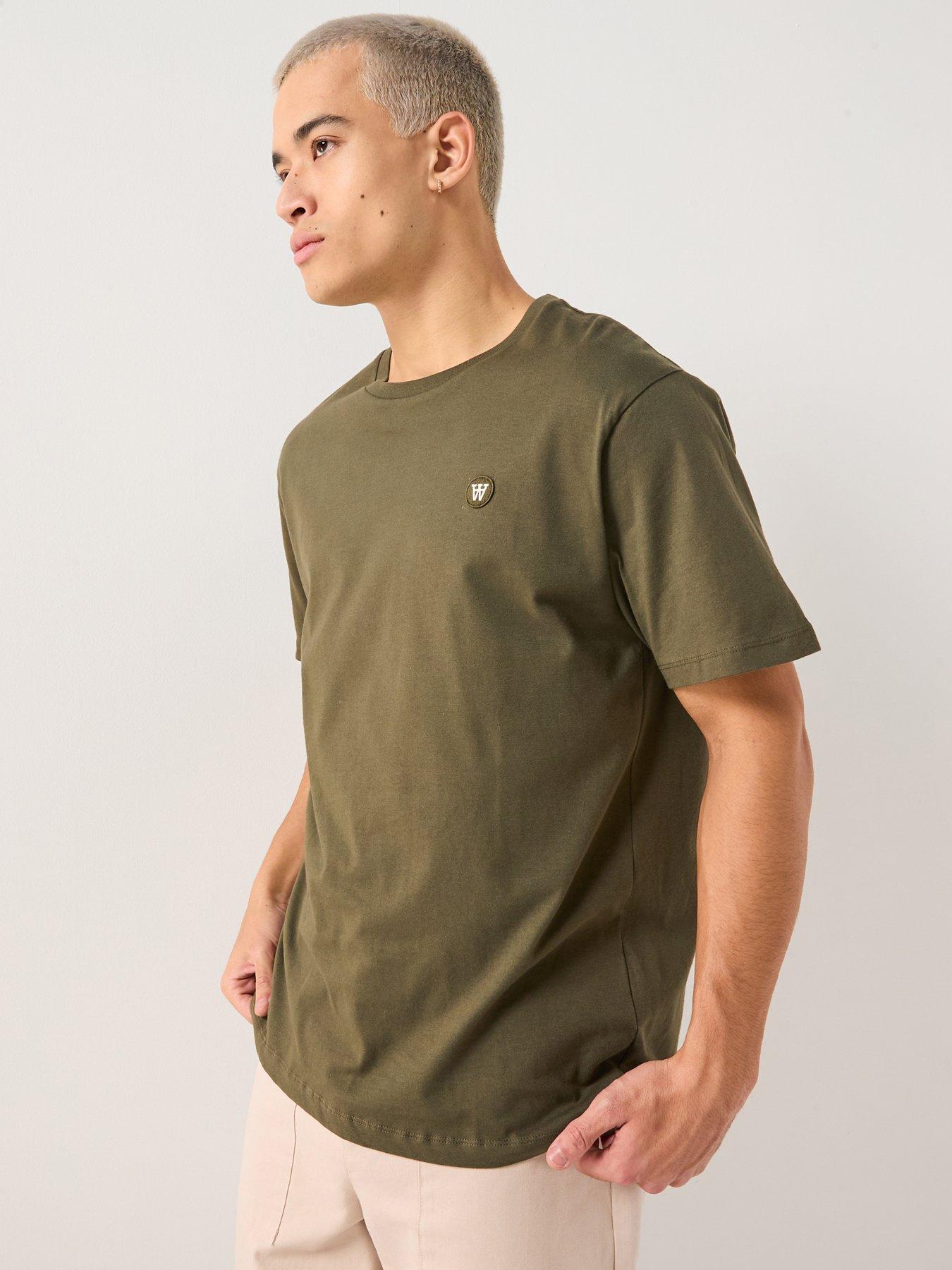 Double A by Wood Wood Double A By Wood Wood Ace Coin Logo T-shirt - Dark Green