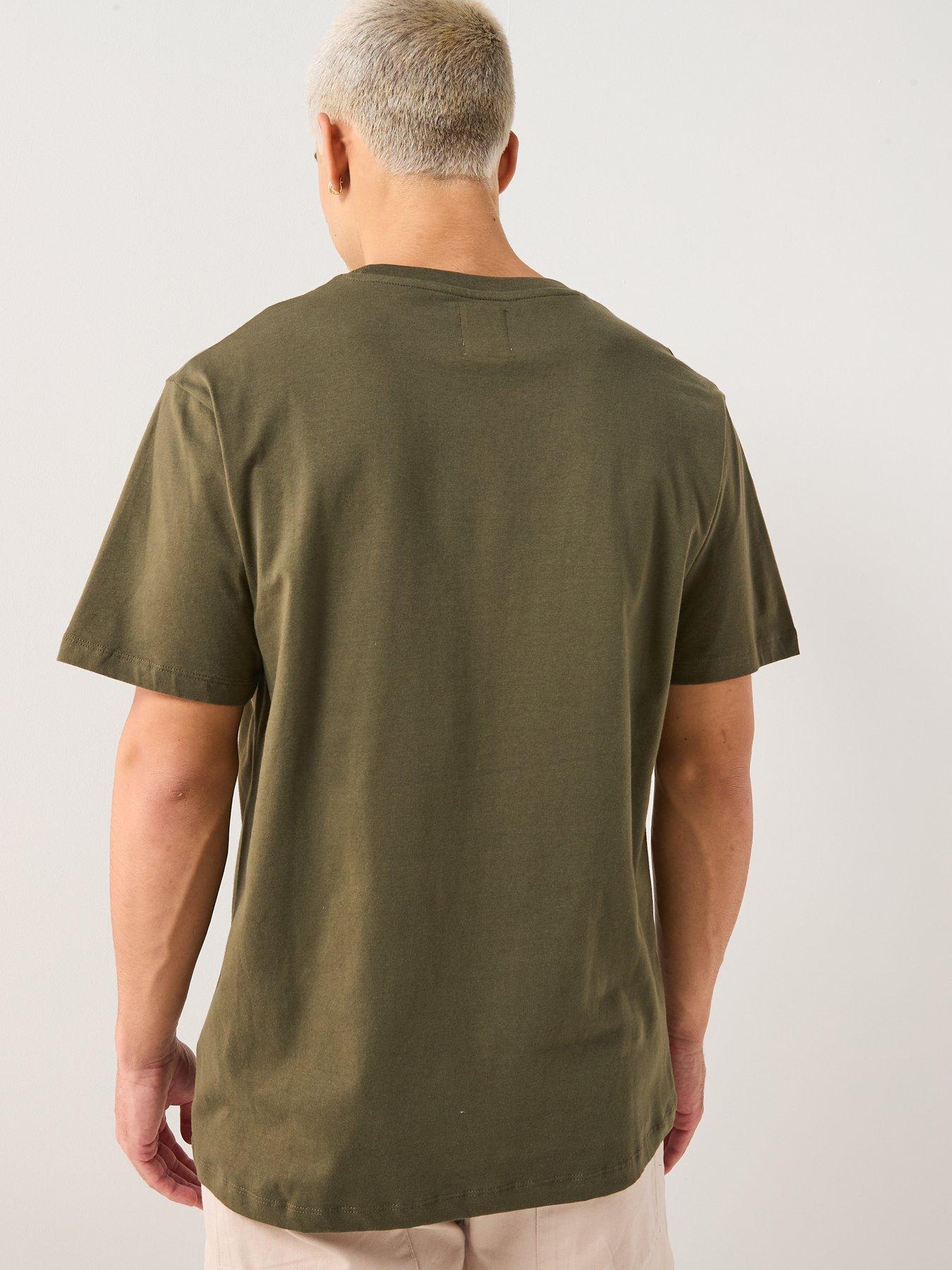  image of double-a-by-wood-wood-ace-coin-logo-t-shirt-dark-green