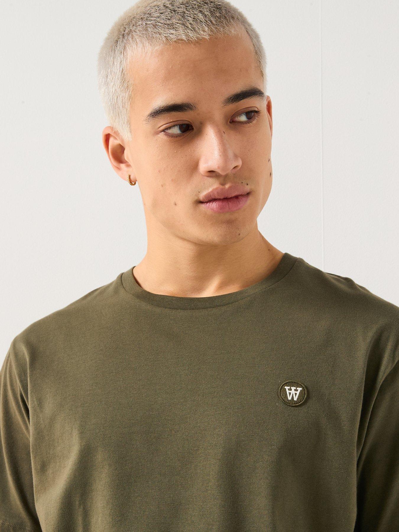  image of double-a-by-wood-wood-ace-coin-logo-t-shirt-dark-green