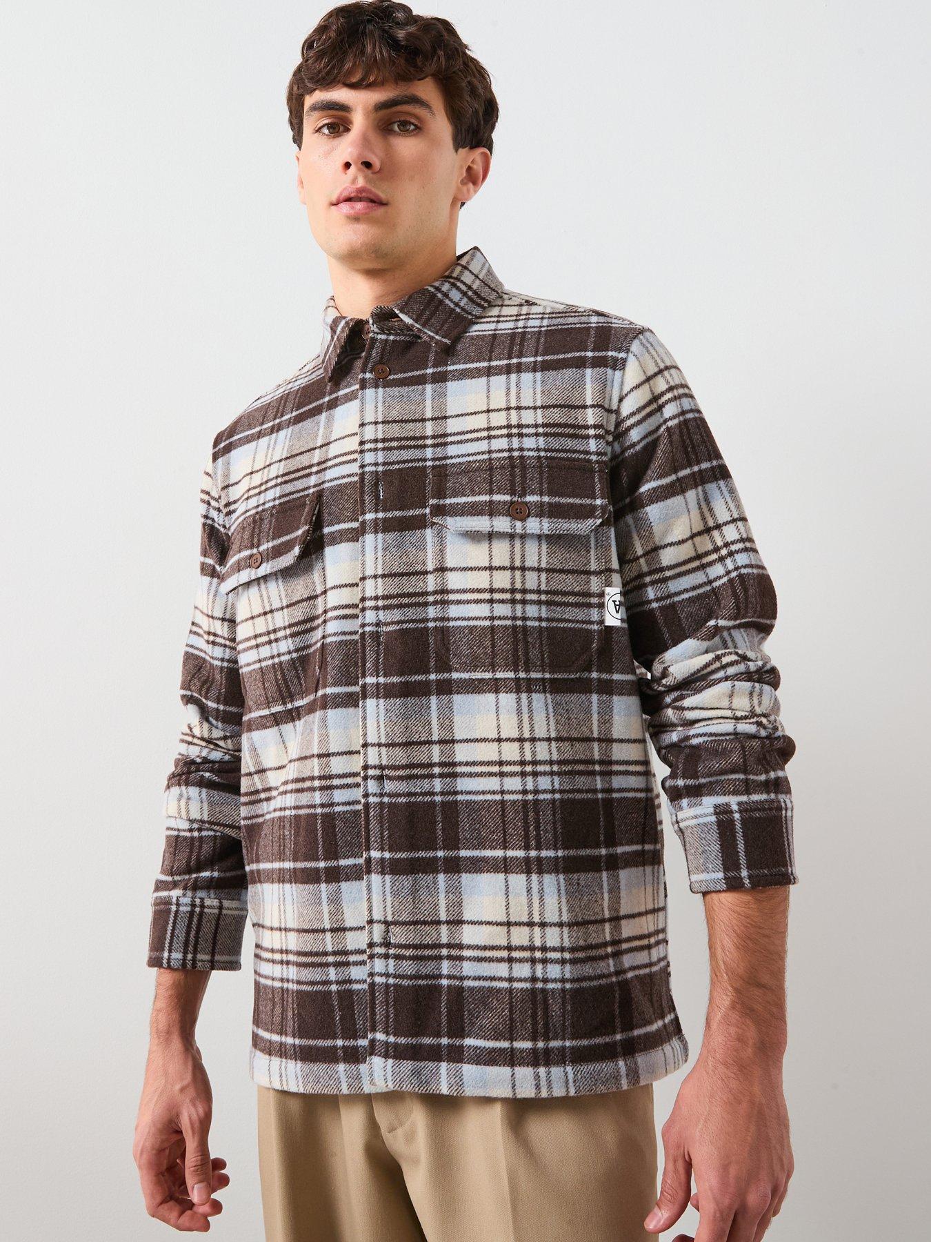 Image 1 of 6 of Double A by Wood Wood Overshirt - Brown
