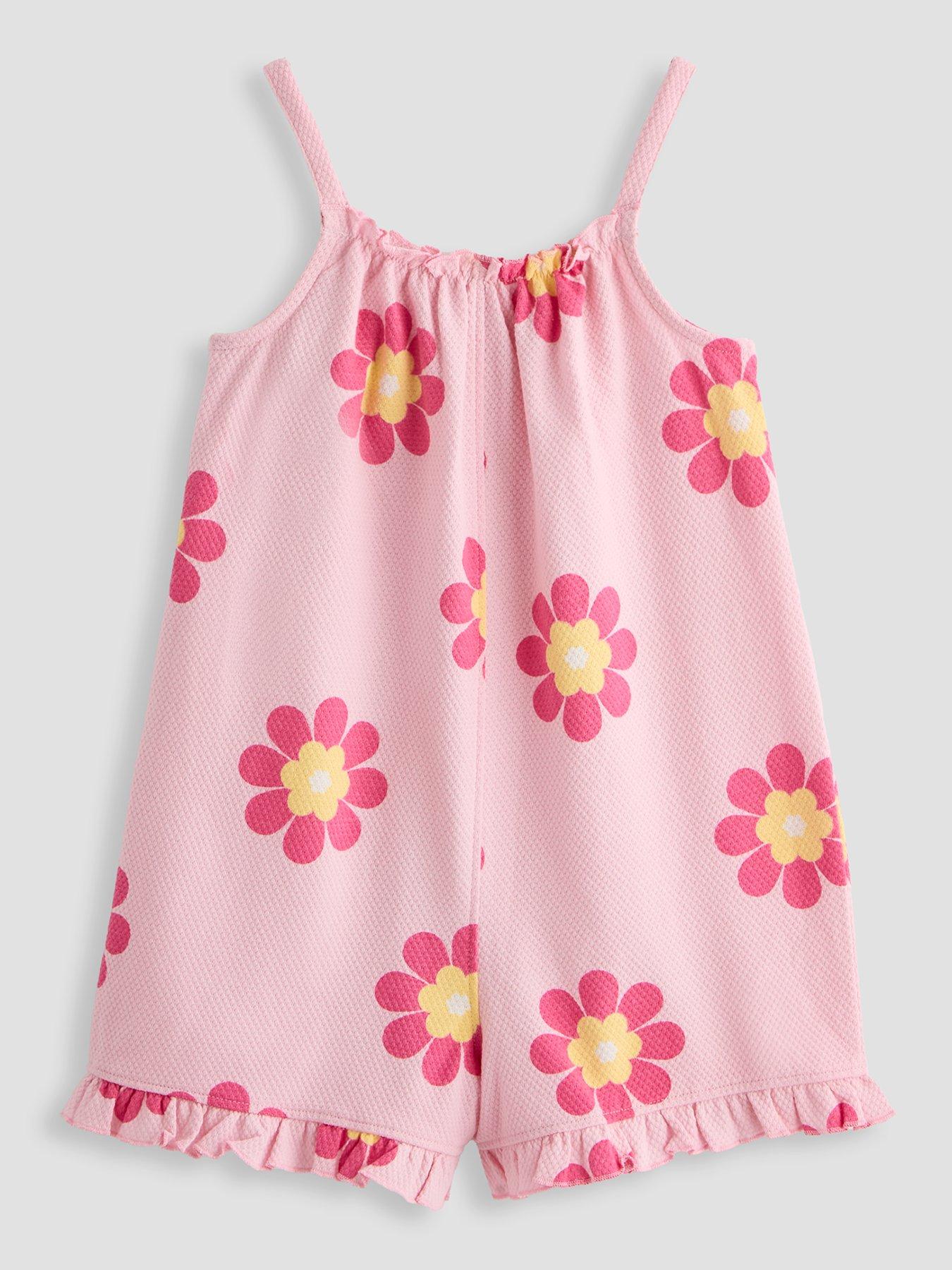 The Very Collection Girls Strappy Frill Playsuit - Multi