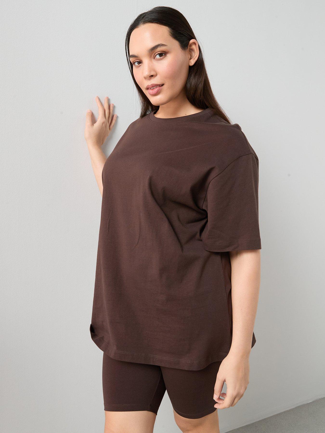 Image 6 of 6 of The Very Collection Curve T-shirt &amp; Cycling Short Co-ord&nbsp;Set