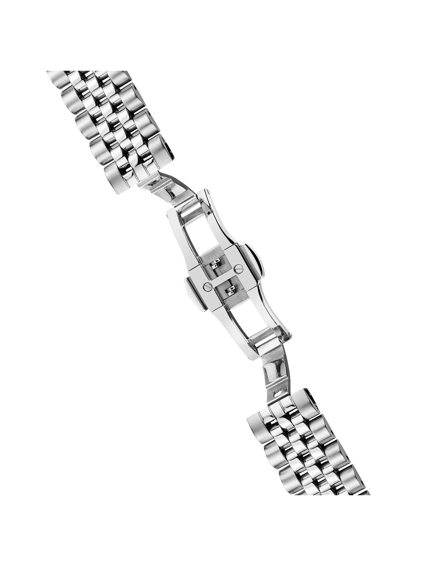  image of ingersoll-1892-the-maverick-automatic-mens-watch-with-black-skeleton-dial-and-silver-stainless-steel-bracelet--i17403