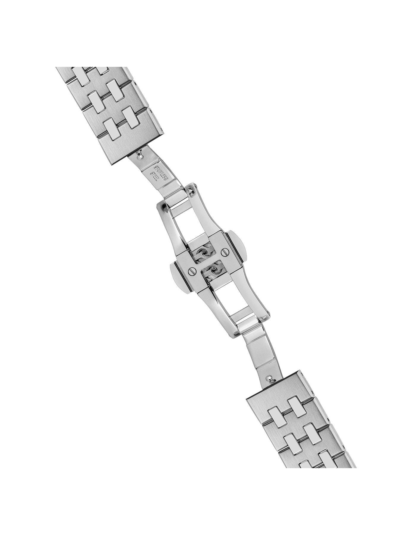  image of ingersoll-1892-the-rider-automatic-mens-watch-with-black-dial-and-silver-stainless-steel-bracelet-i16801