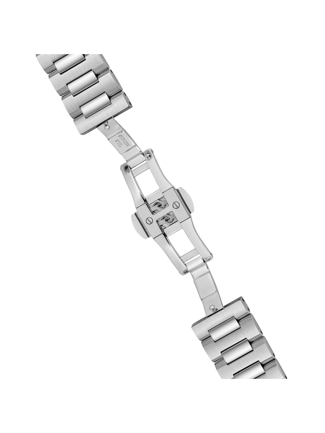 Image 5 of 6 of Ingersoll 1892 The Spur Automatic Mens Watch with Black Skeleton Dial and Silver Stainless Steel Bracelet - I17001