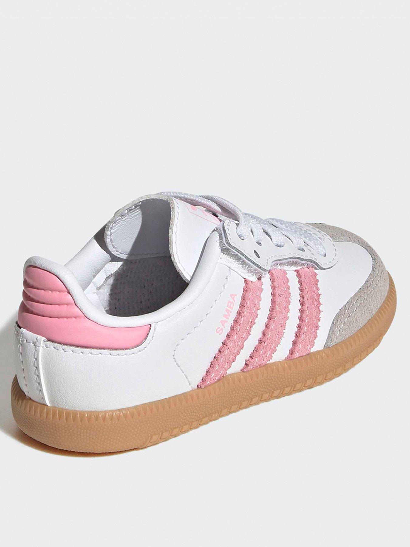 Image 3 of 7 of adidas Originals Infant Samba Elastic Trainers - White