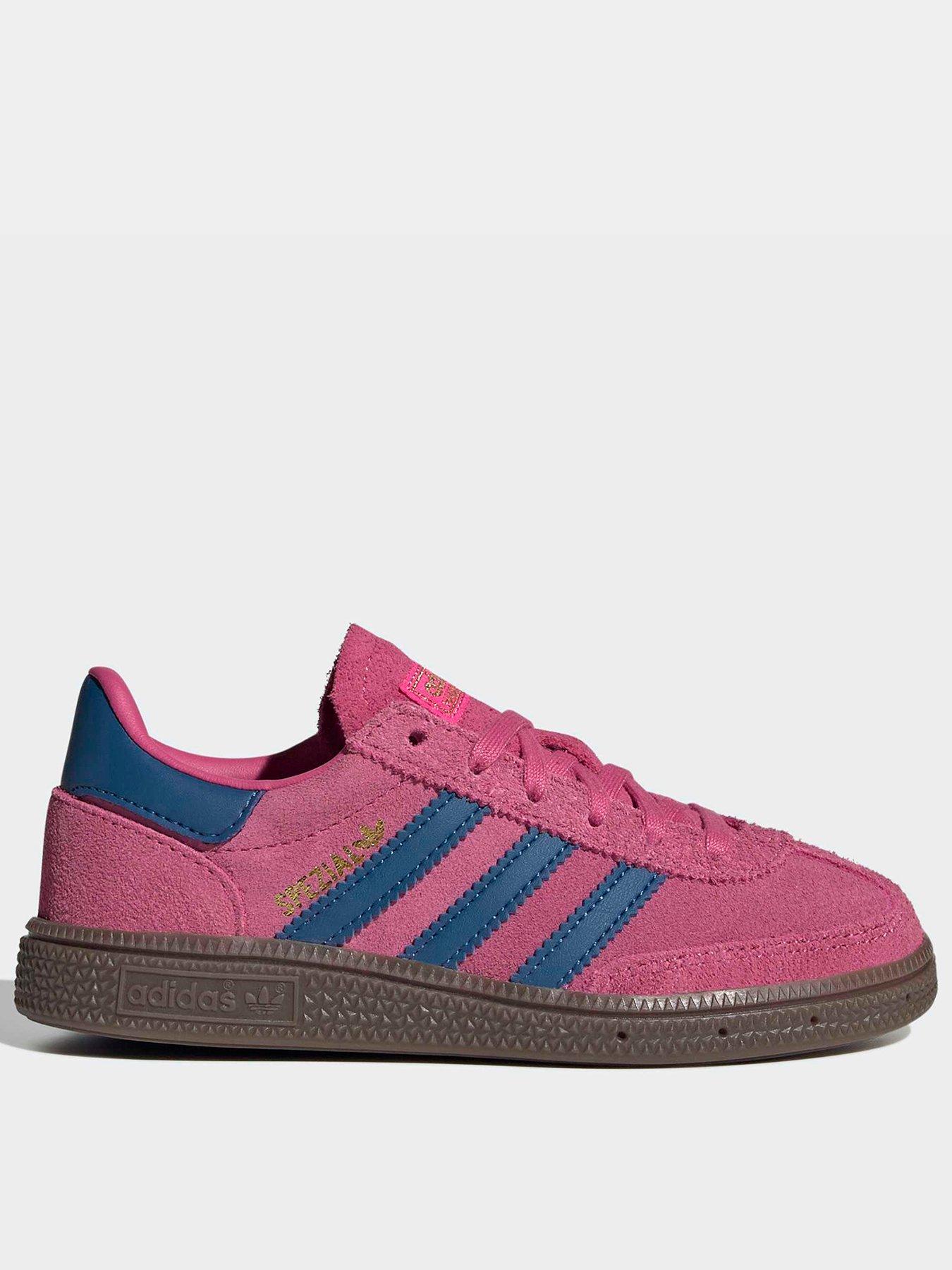 Image 1 of 7 of adidas Originals Kids Handball Spezials Trainers - Pink/blue