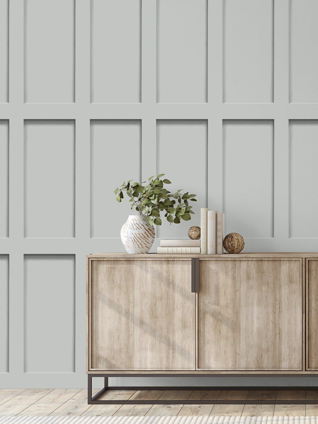 The Very Collection Rectangluar Panel Grey Wallpaper