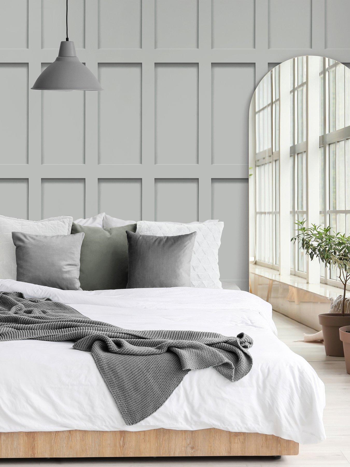  image of the-very-collection-rectangluar-panel-grey-wallpaper