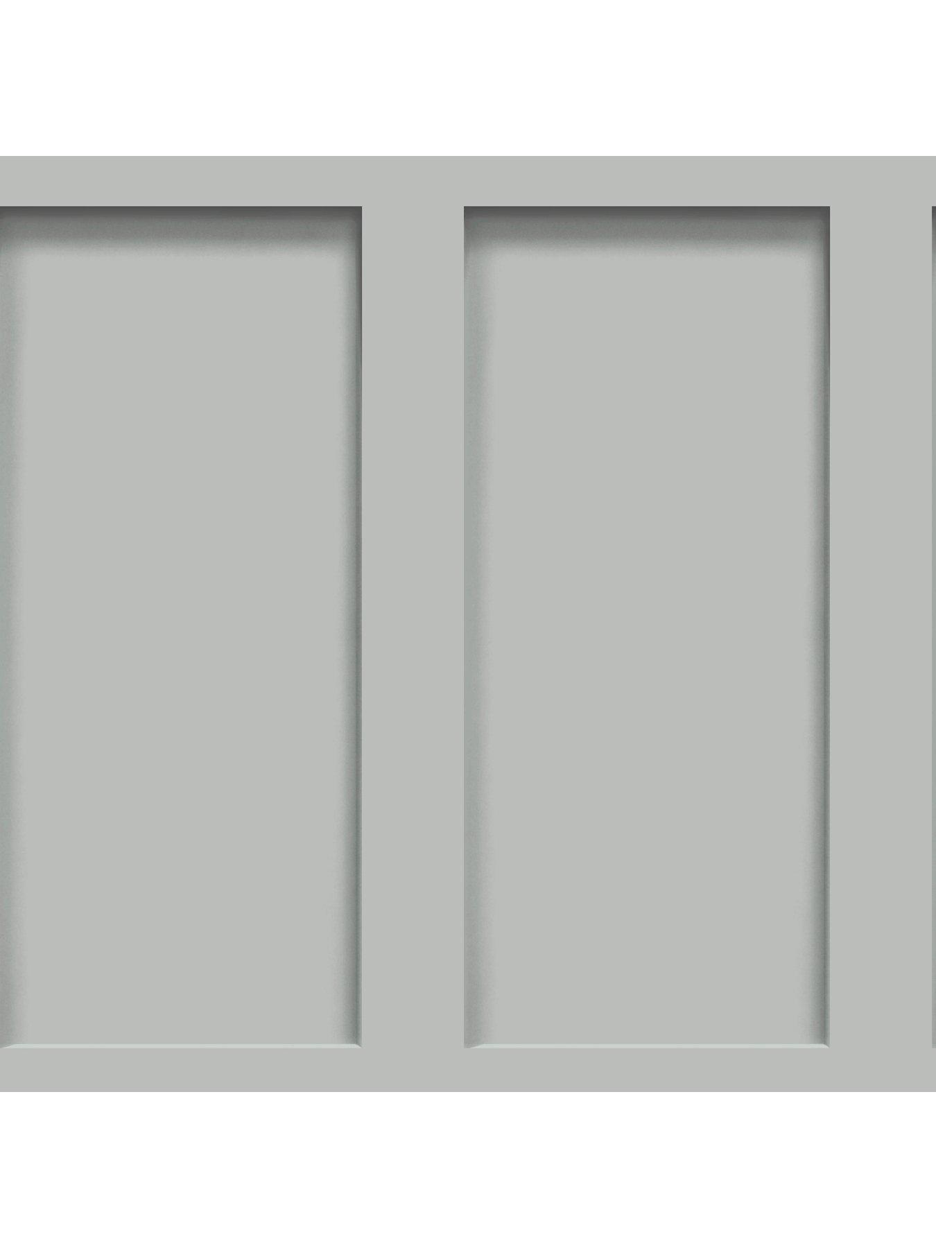  image of the-very-collection-rectangluar-panel-grey-wallpaper