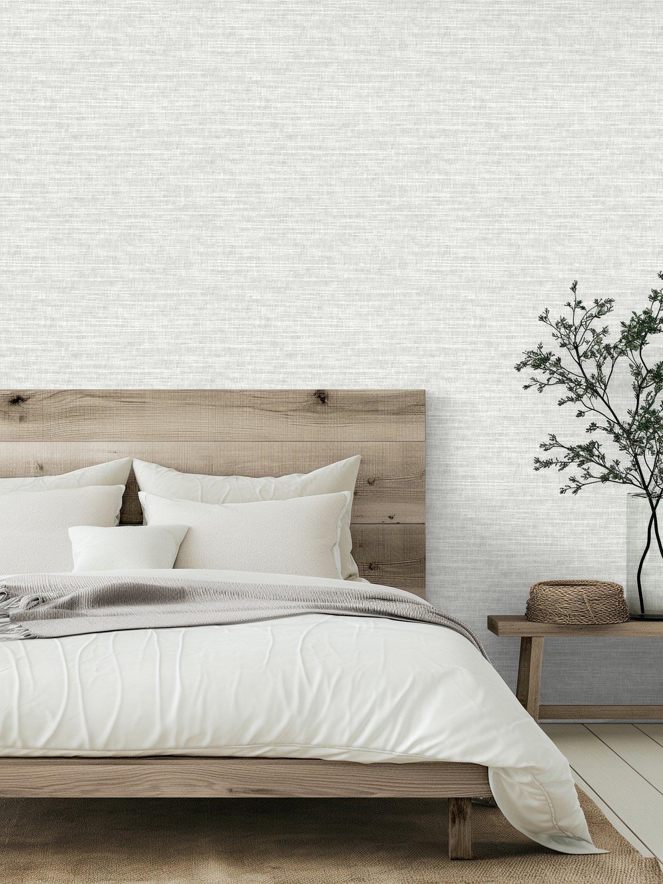  image of the-very-collection-global-textured-plain-soft-white-wallpaper