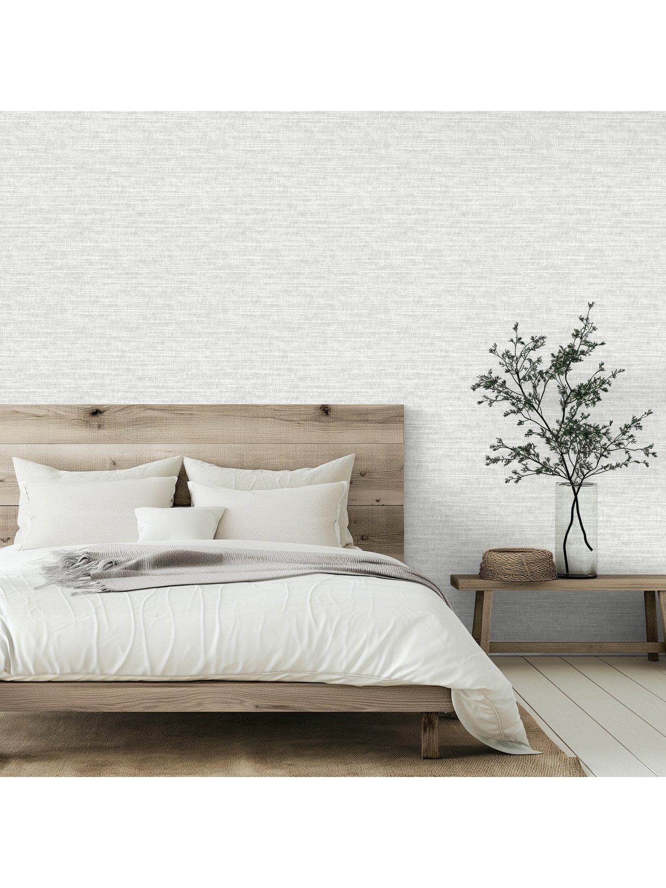  image of the-very-collection-global-textured-plain-soft-white-wallpaper