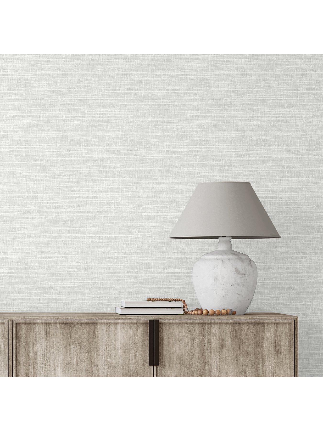  image of the-very-collection-global-textured-plain-soft-white-wallpaper