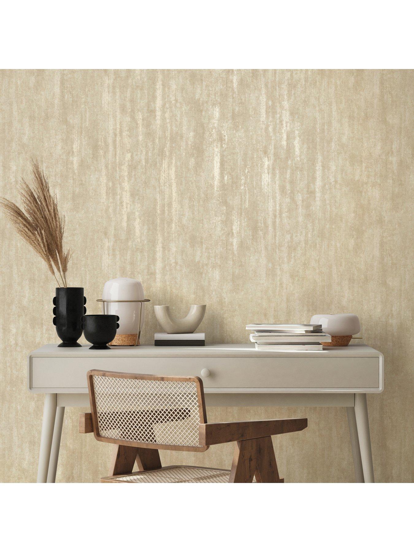  image of the-very-collection-luxe-distressed-plain-gold-wallpaper
