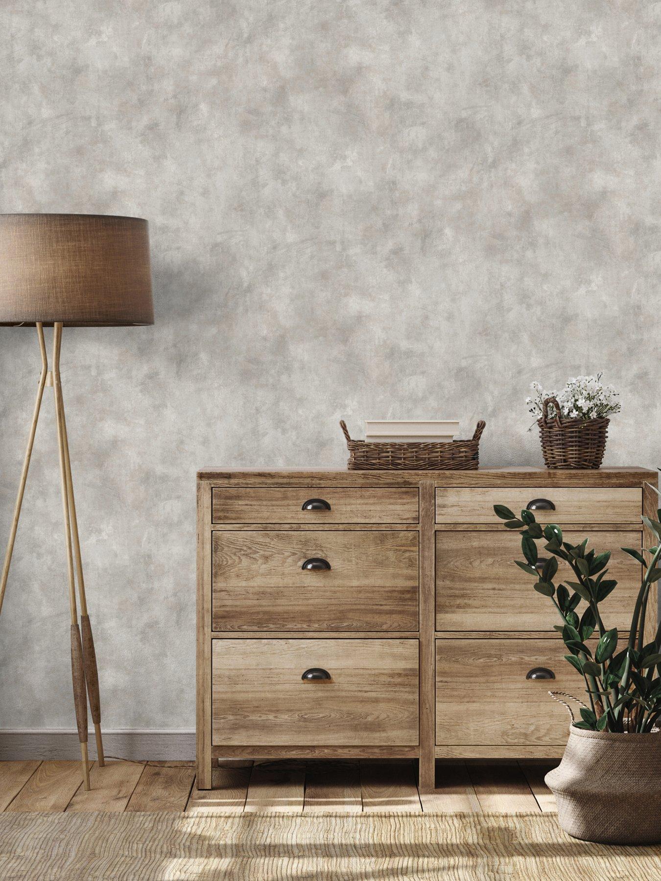 front image of the-very-collection-limewash-plaster-stone-wallpaper