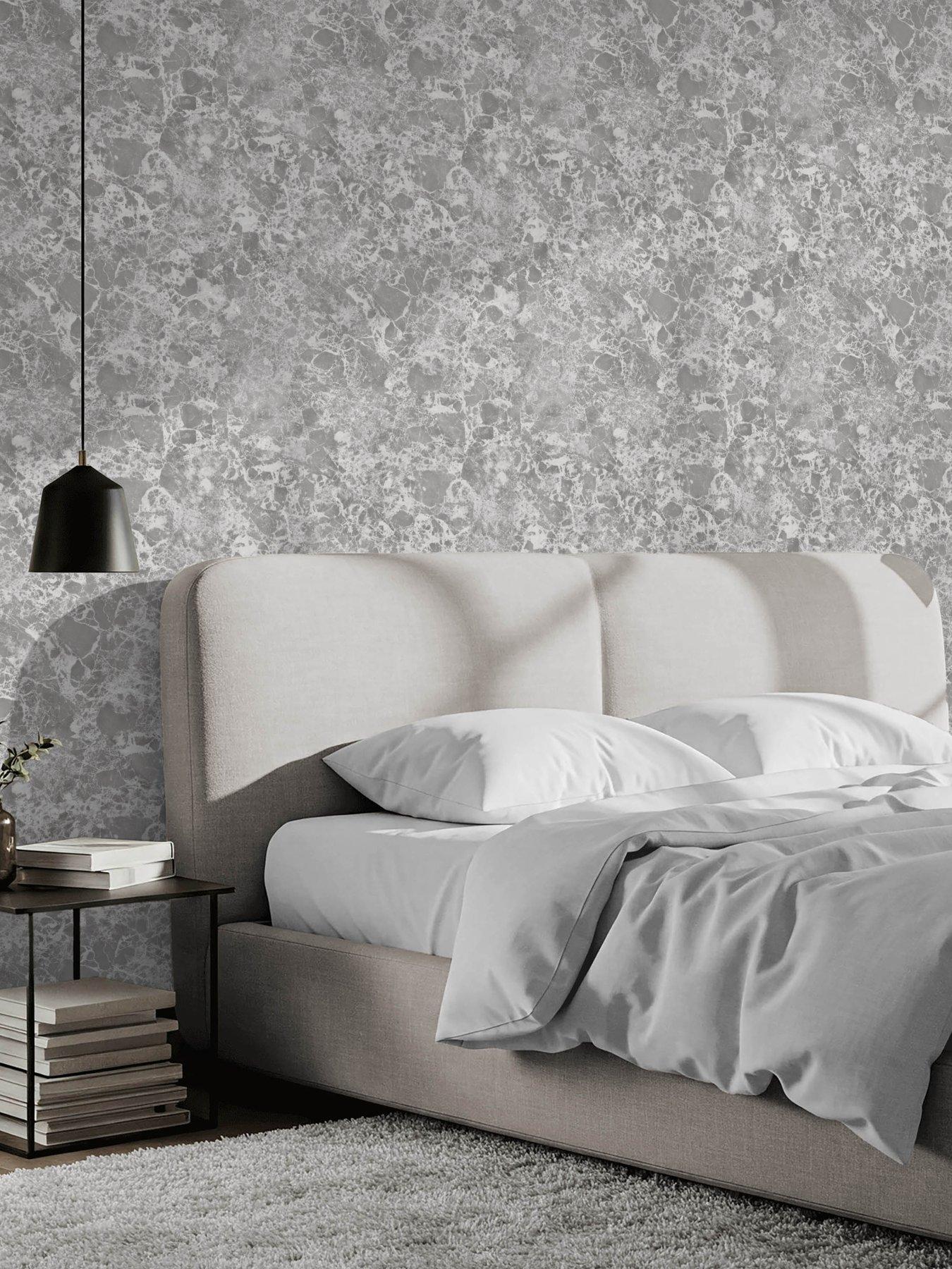 The Very Collection Roma Marble Charcoal Wallpaper