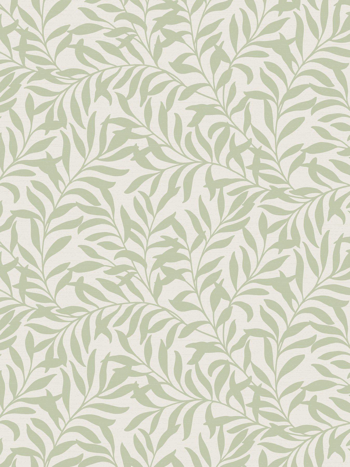 Image 3 of 7 of The Very Collection Trailing Leaf Sage Wallpaper