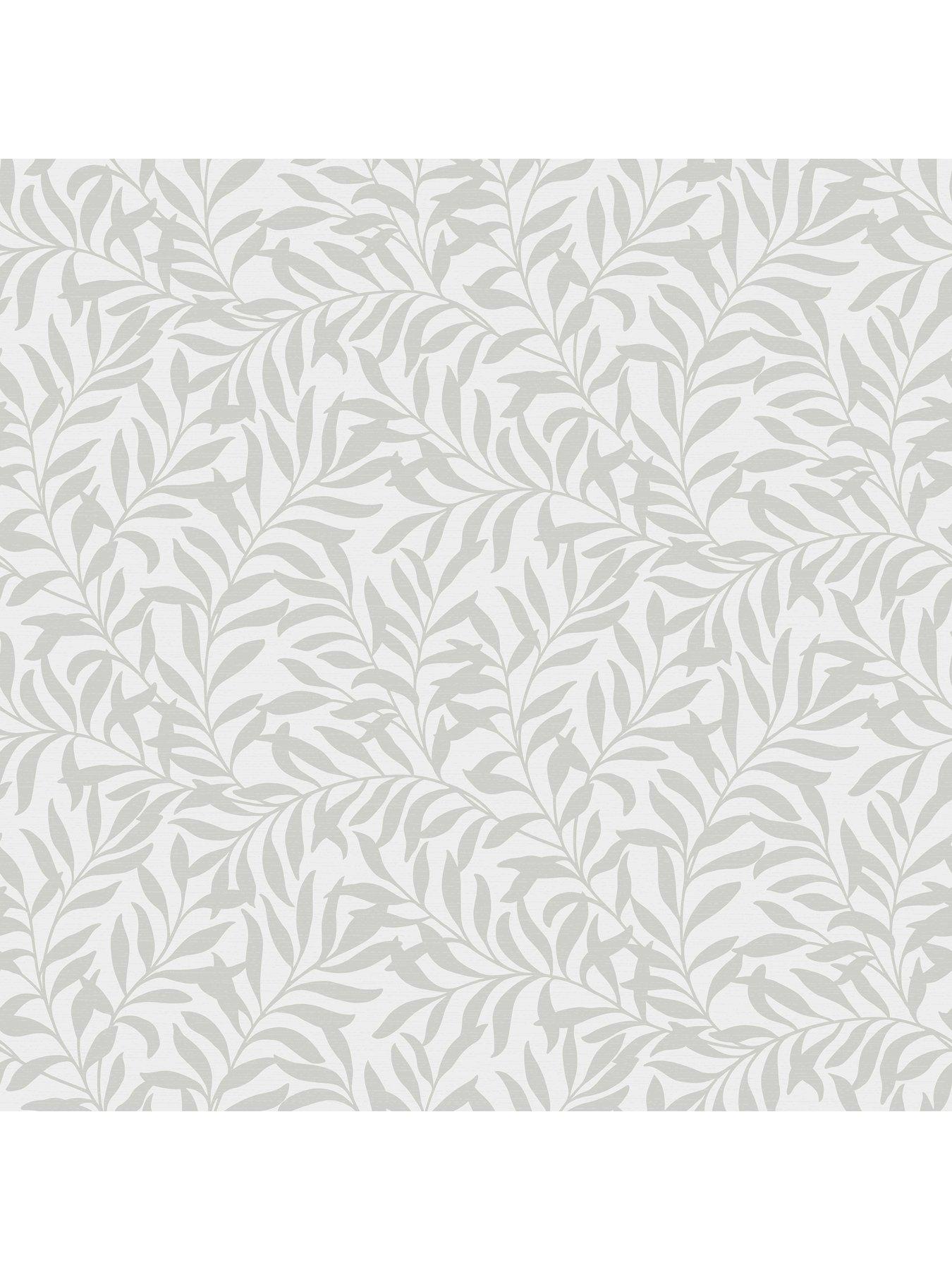 Image 5 of 7 of The Very Collection Trailing Leaf Grey Wallpaper