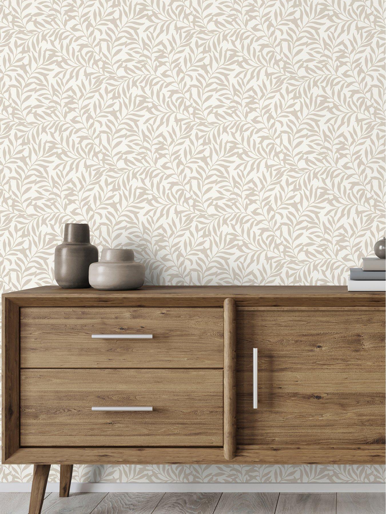  image of the-very-collection-trailing-leaf-natural-wallpaper