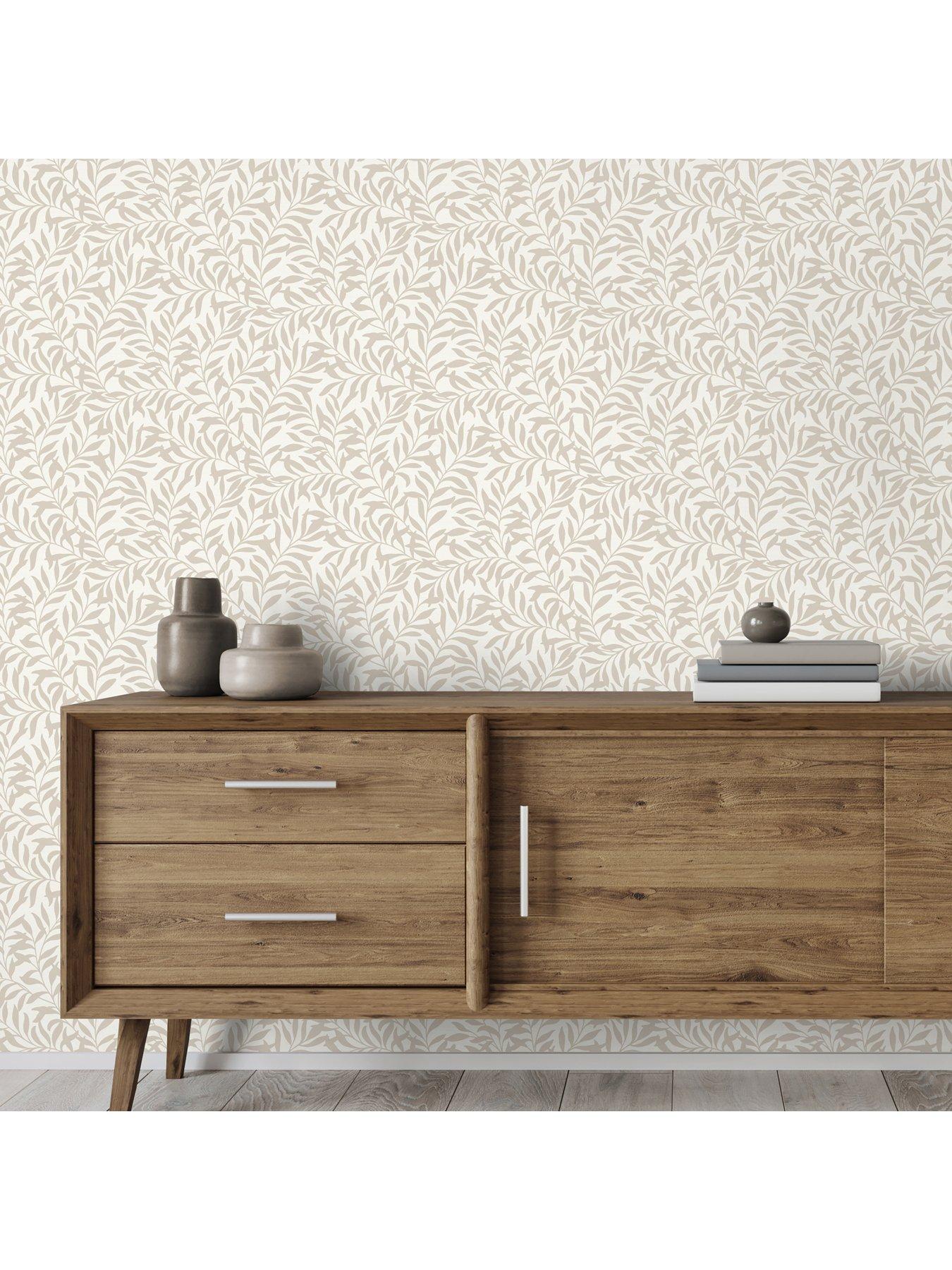  image of the-very-collection-trailing-leaf-natural-wallpaper