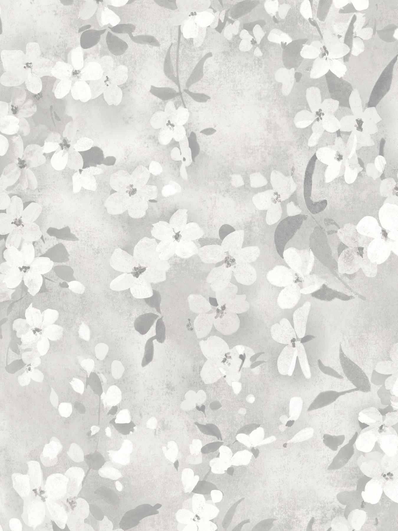 Image 3 of 7 of The Very Collection Blossom Soft White Wallpaper