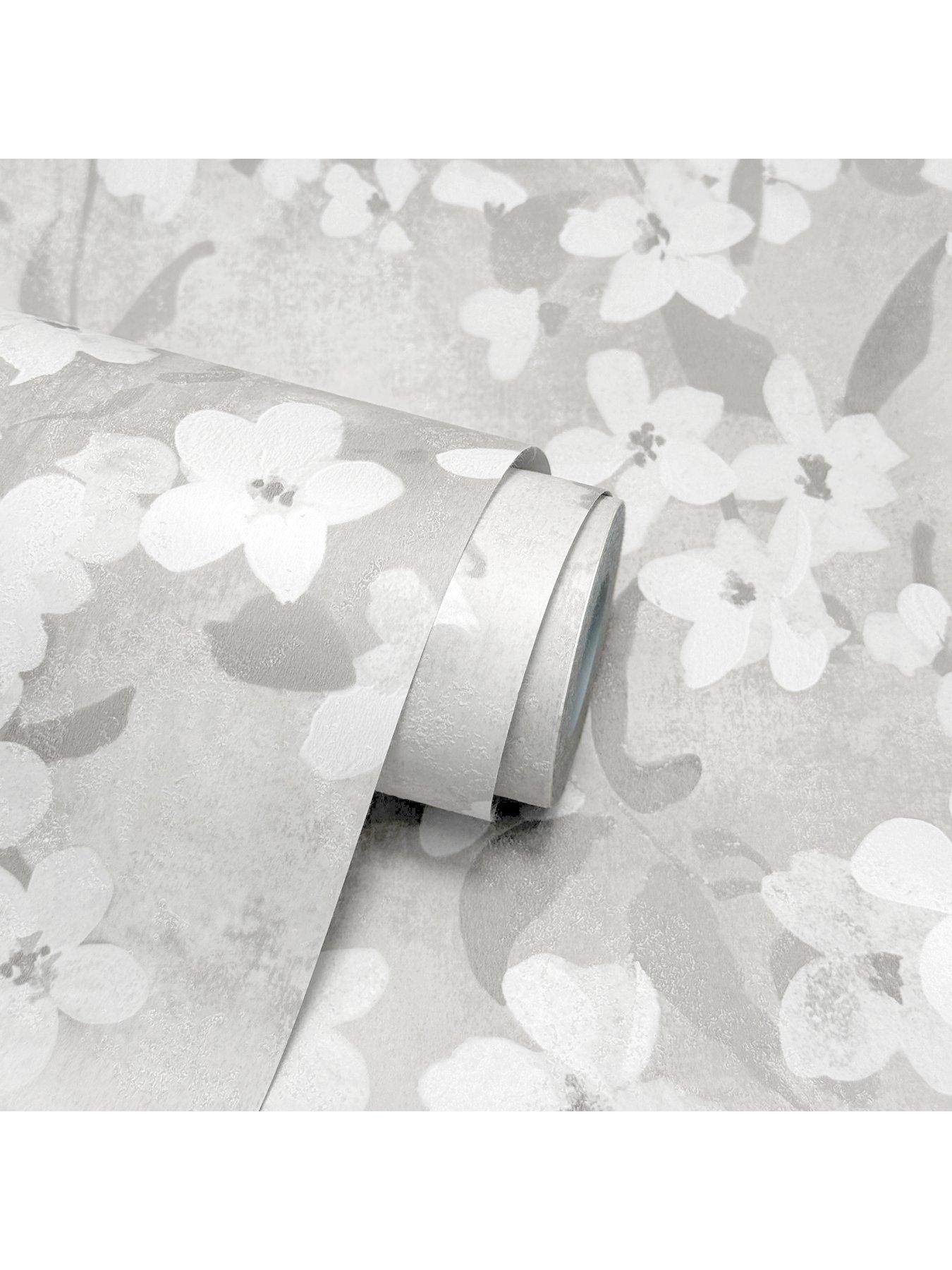 Image 7 of 7 of The Very Collection Blossom Soft White Wallpaper