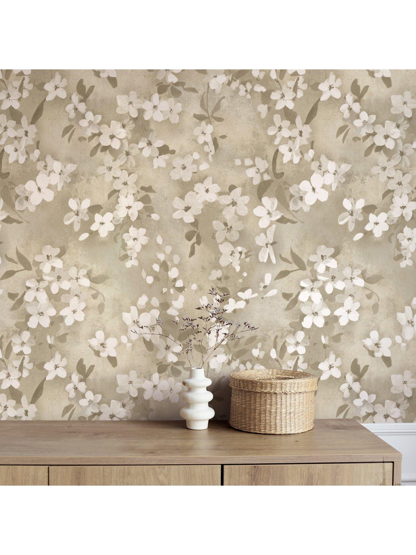 Image 6 of 7 of The Very Collection Blossom Natural Wallpaper