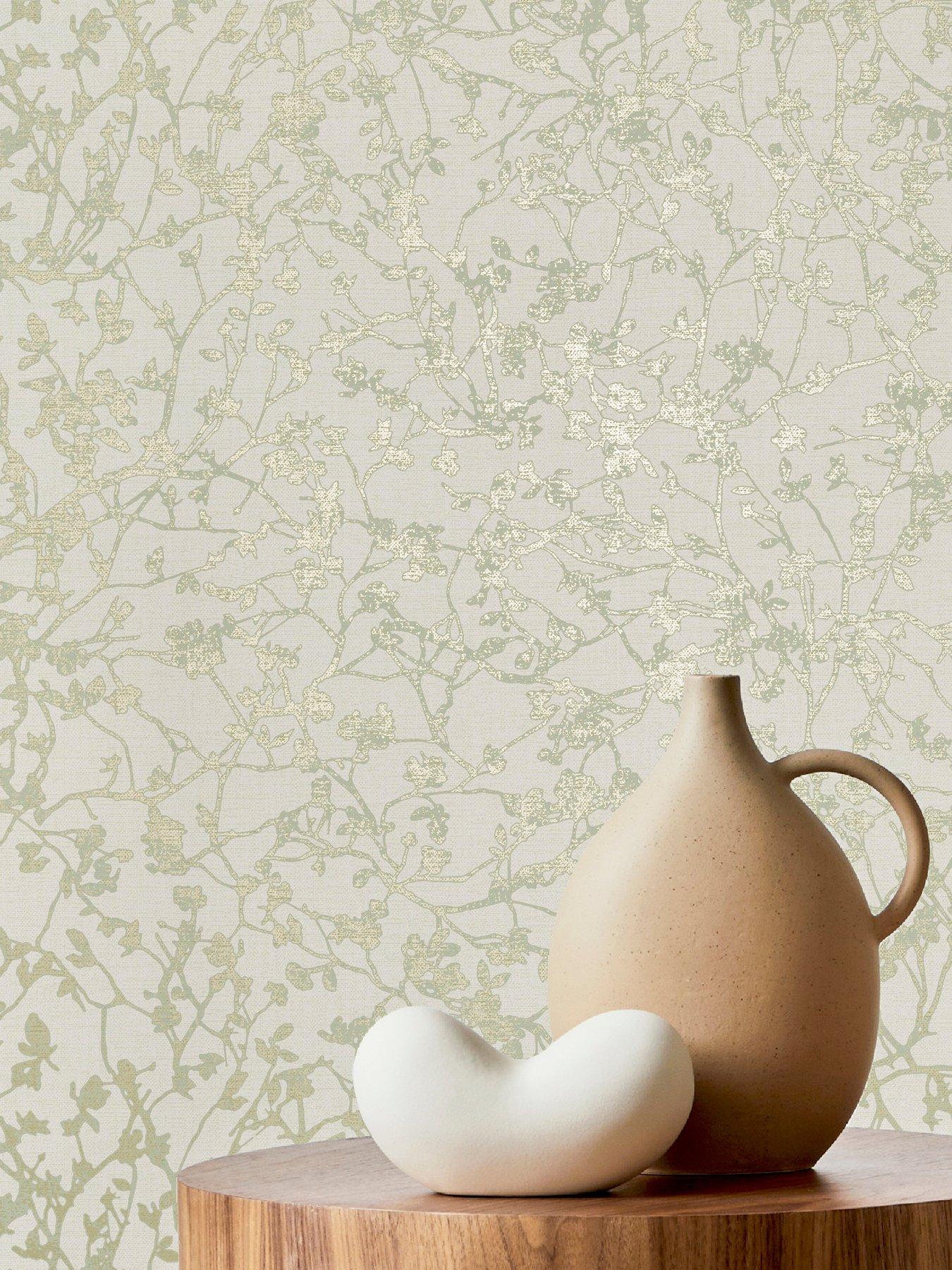  image of the-very-collection-sprig-soft-moss-wallpaper