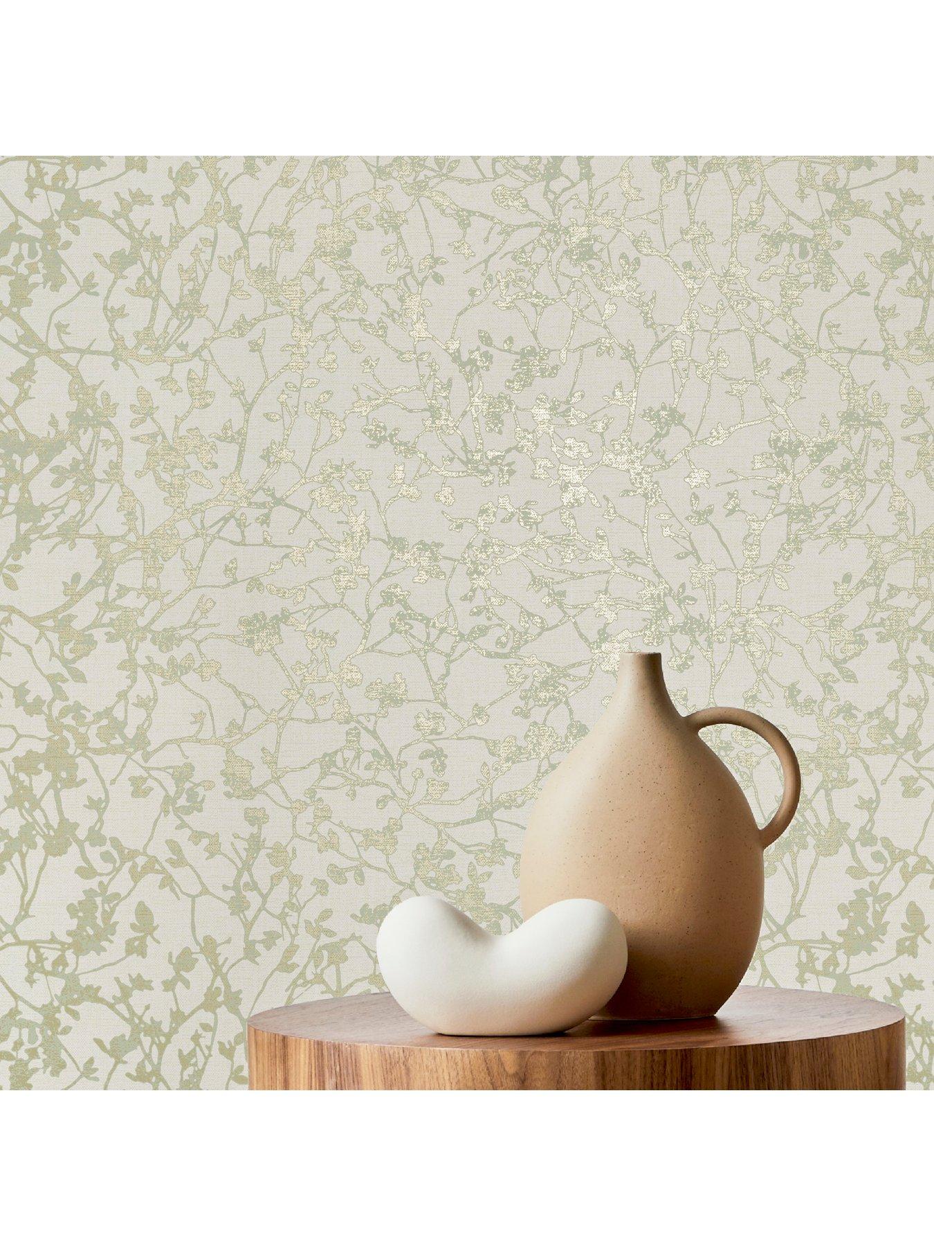  image of the-very-collection-sprig-soft-moss-wallpaper