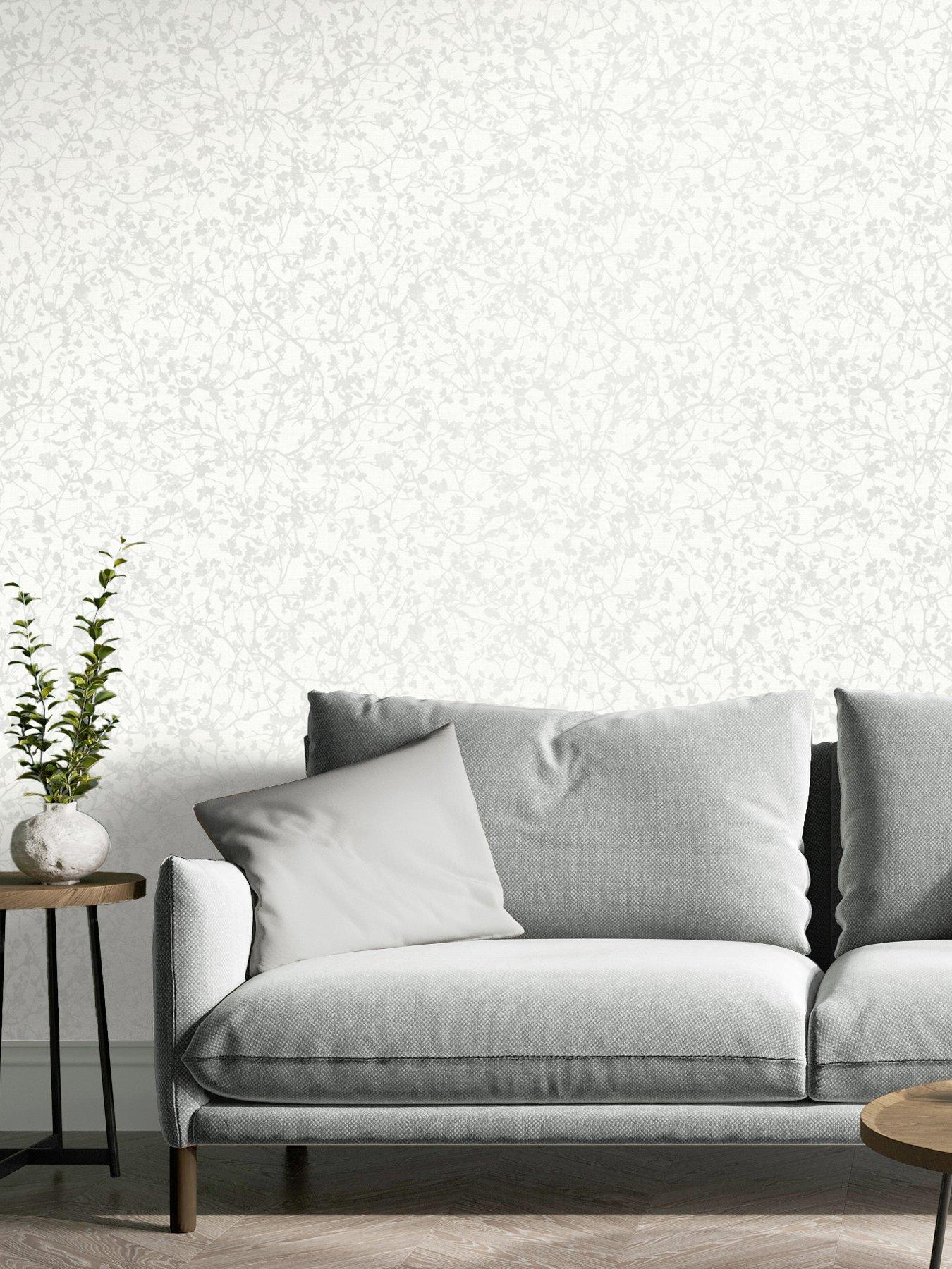 The Very Collection Sprig White Wallpaper