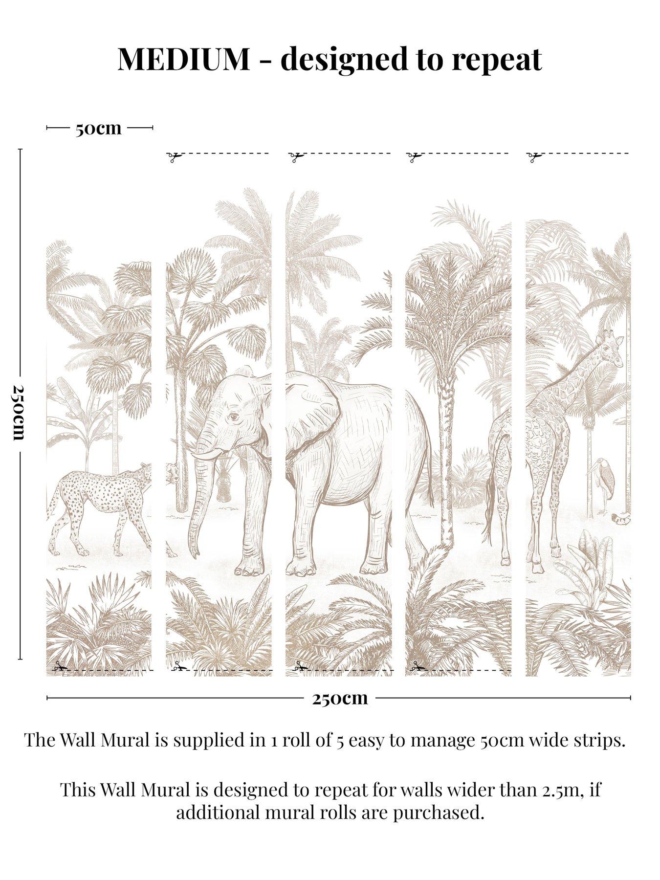  image of the-very-collection-safari-mural-natural