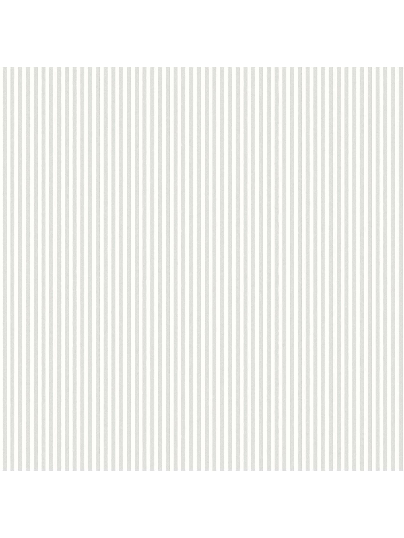 Image 6 of 8 of The Very Collection Mini Ticking Stripe Grey Wallpaper