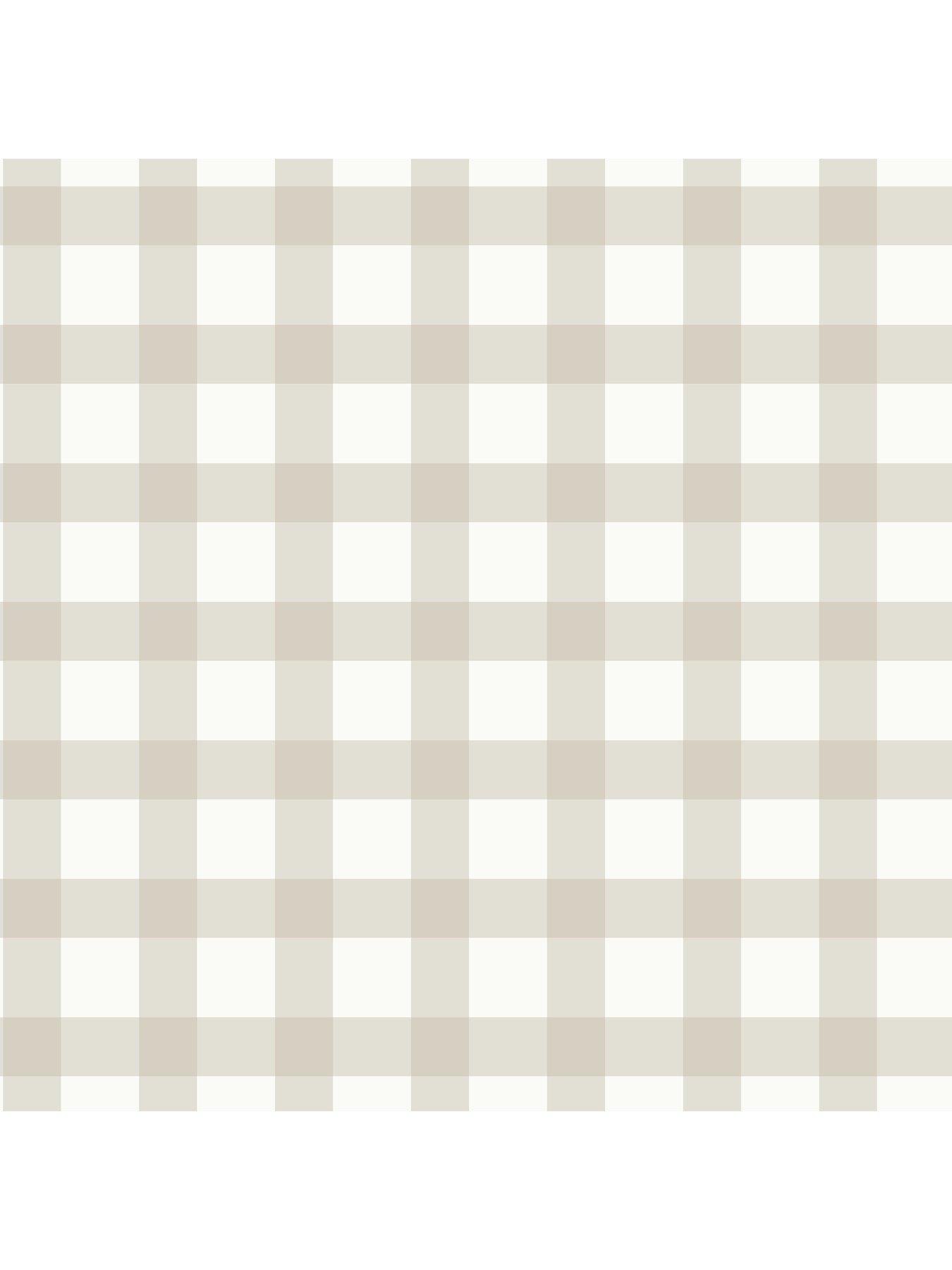  image of the-very-collection-gingham-natural-wallpaper