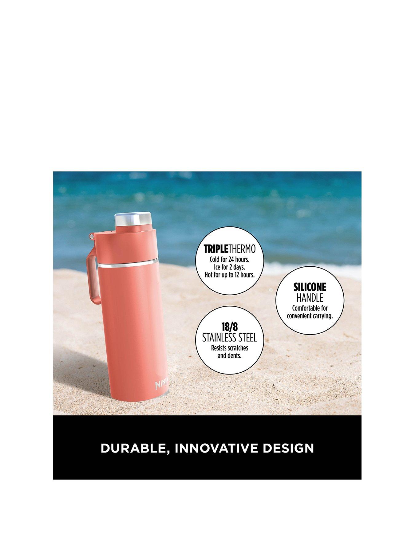 Image 2 of 7 of NINJA Thirsti 530 Ml Travel Bottle - Coral