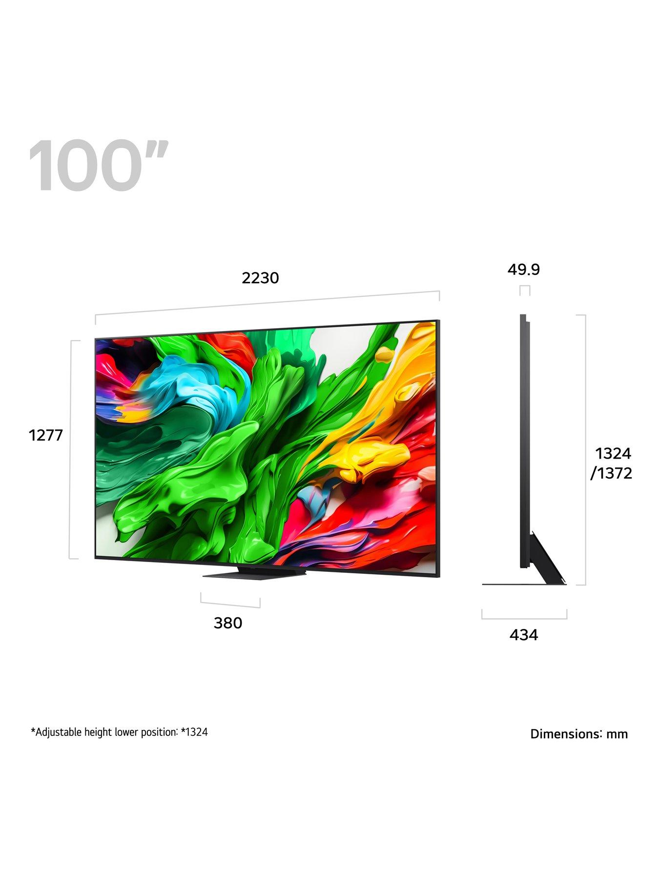  image of lg-lg-qned86-100-qned-evo-ai-miniled-4k-hdr-smart-ai-tv-100qned86a6aek